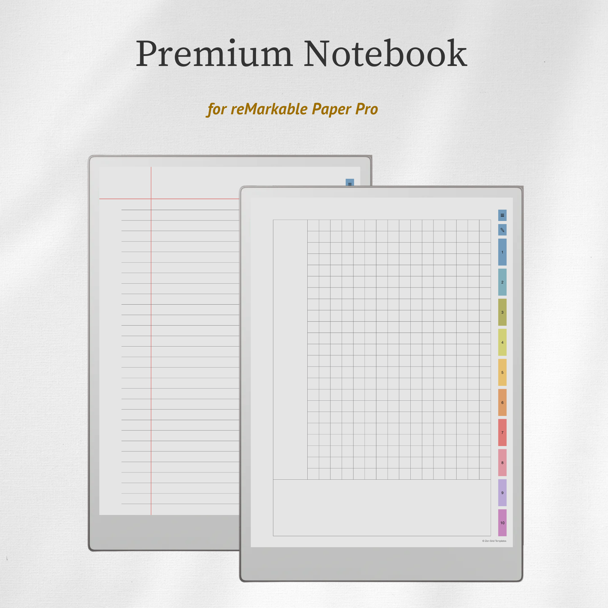 Unlimited Notebook for reMarkable Paper Pro