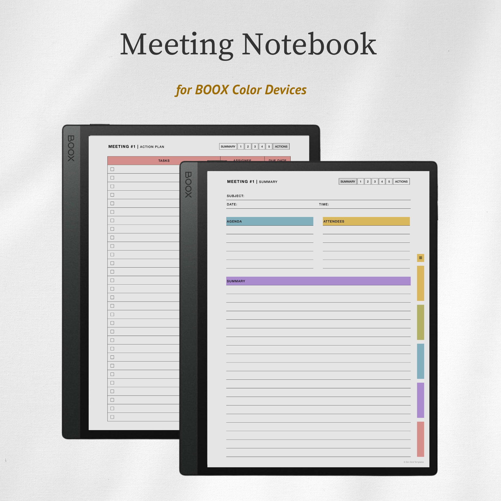 Meeting Notes for BOOX