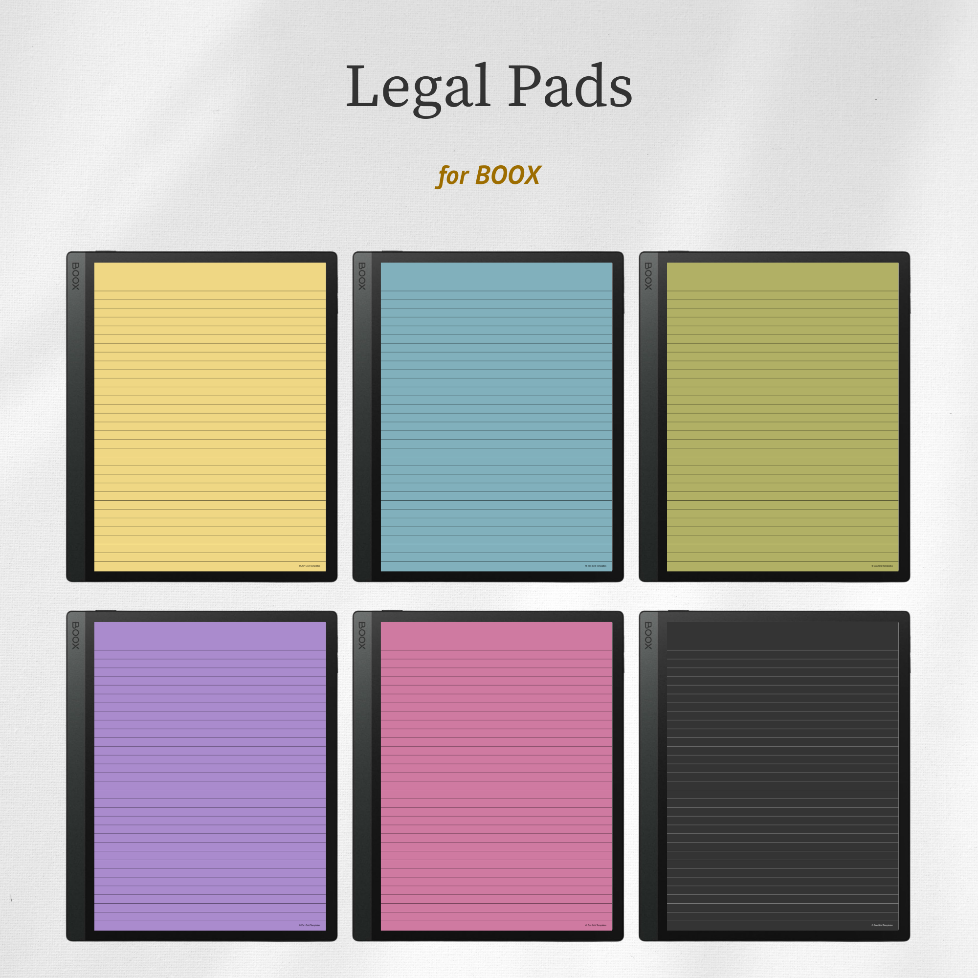 Color Legal Pad for BOOX