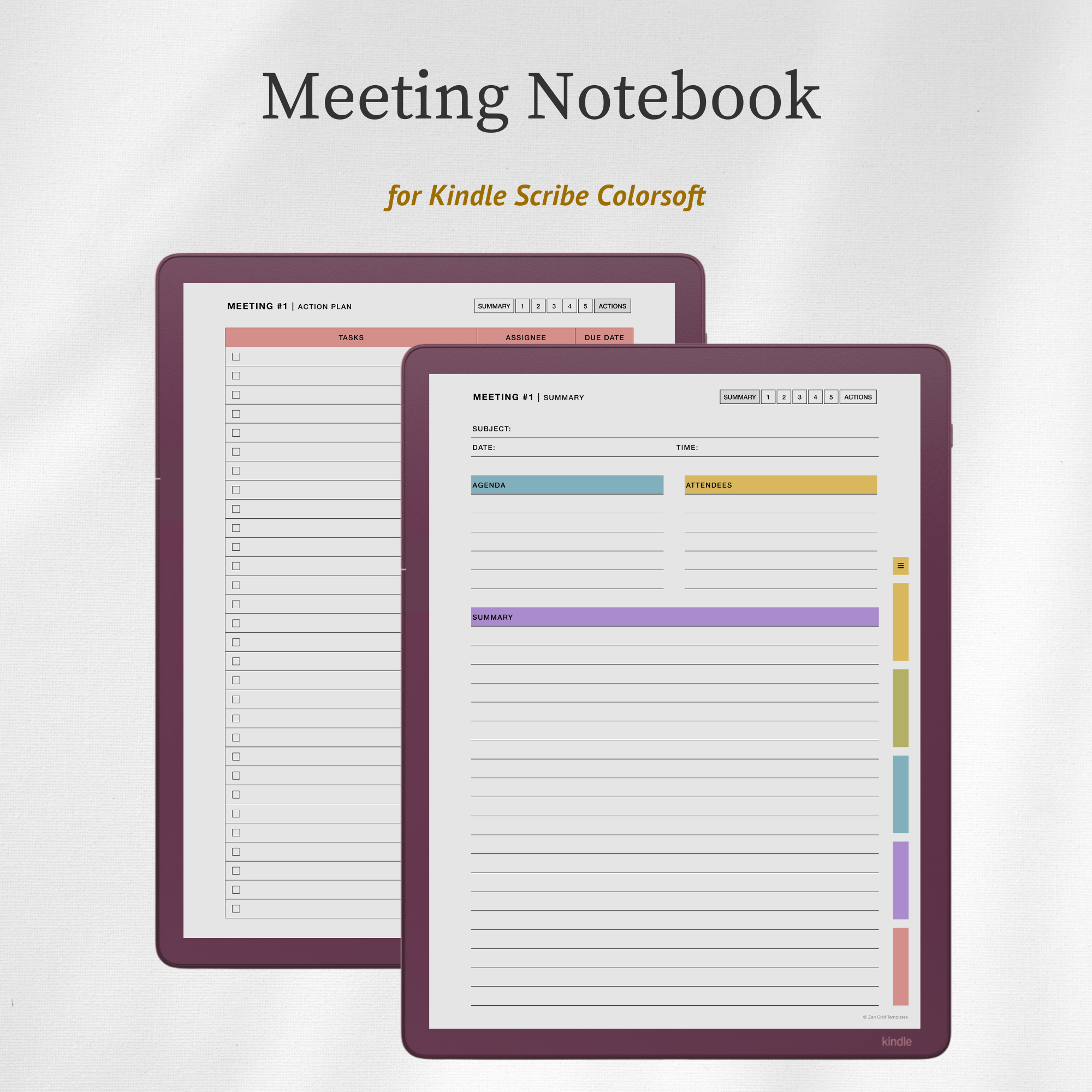 Meeting Notes for Scribe Colorsoft