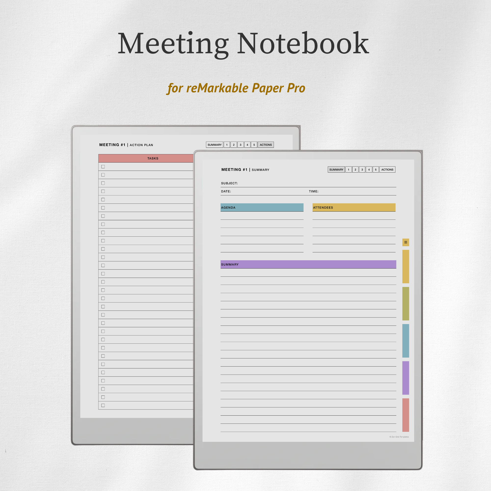Meeting Notes for reMarkable Paper Pro