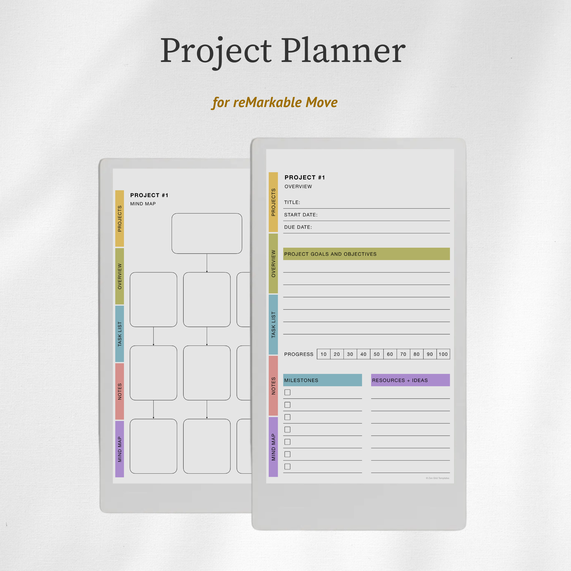 Project Planner for reMarkable Move