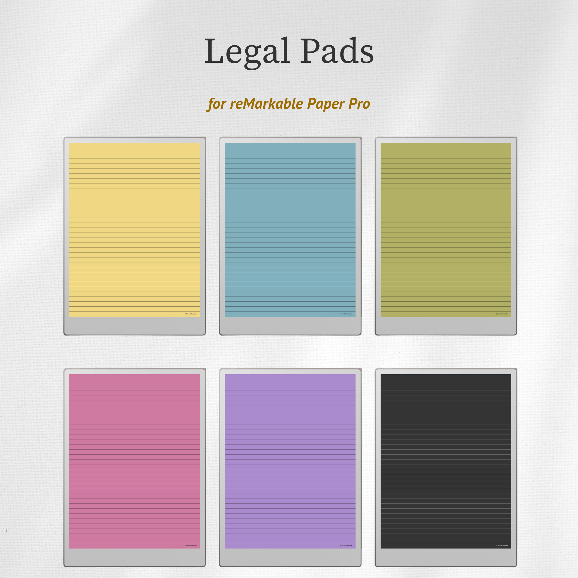 Color Legal Pad for reMarkable Paper Pro