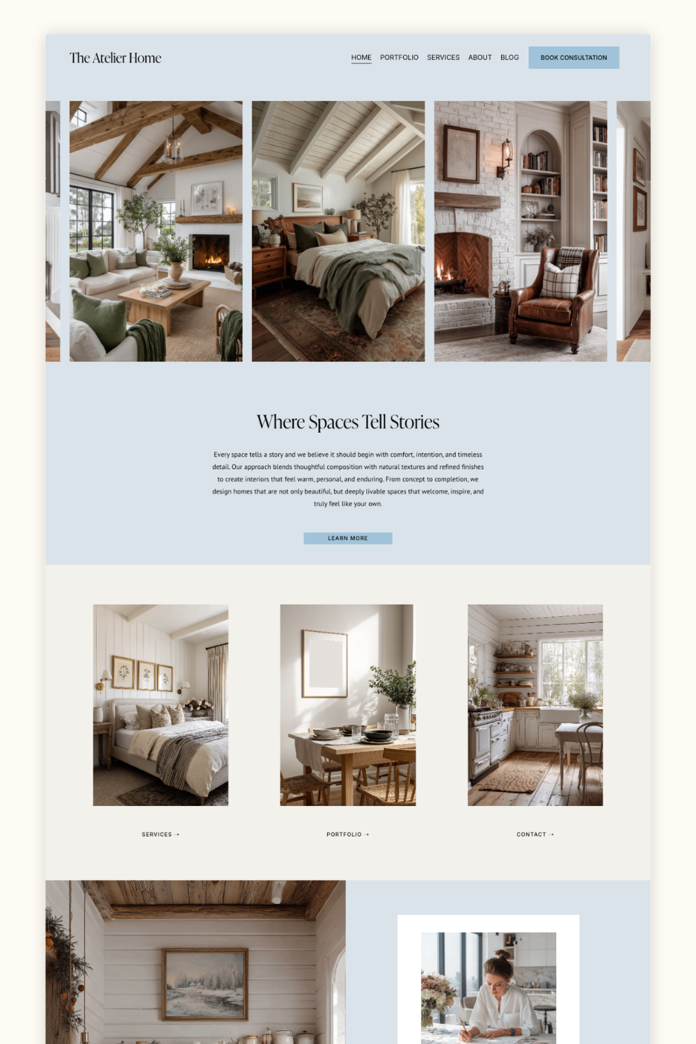Interior Design Squarespace Template