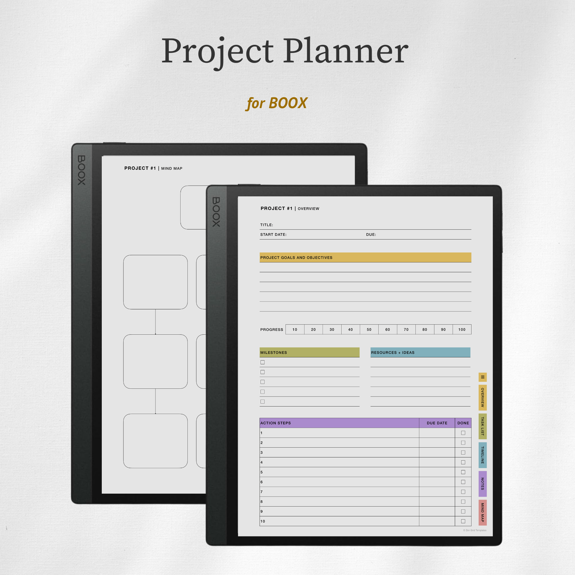 Project Planner for BOOX