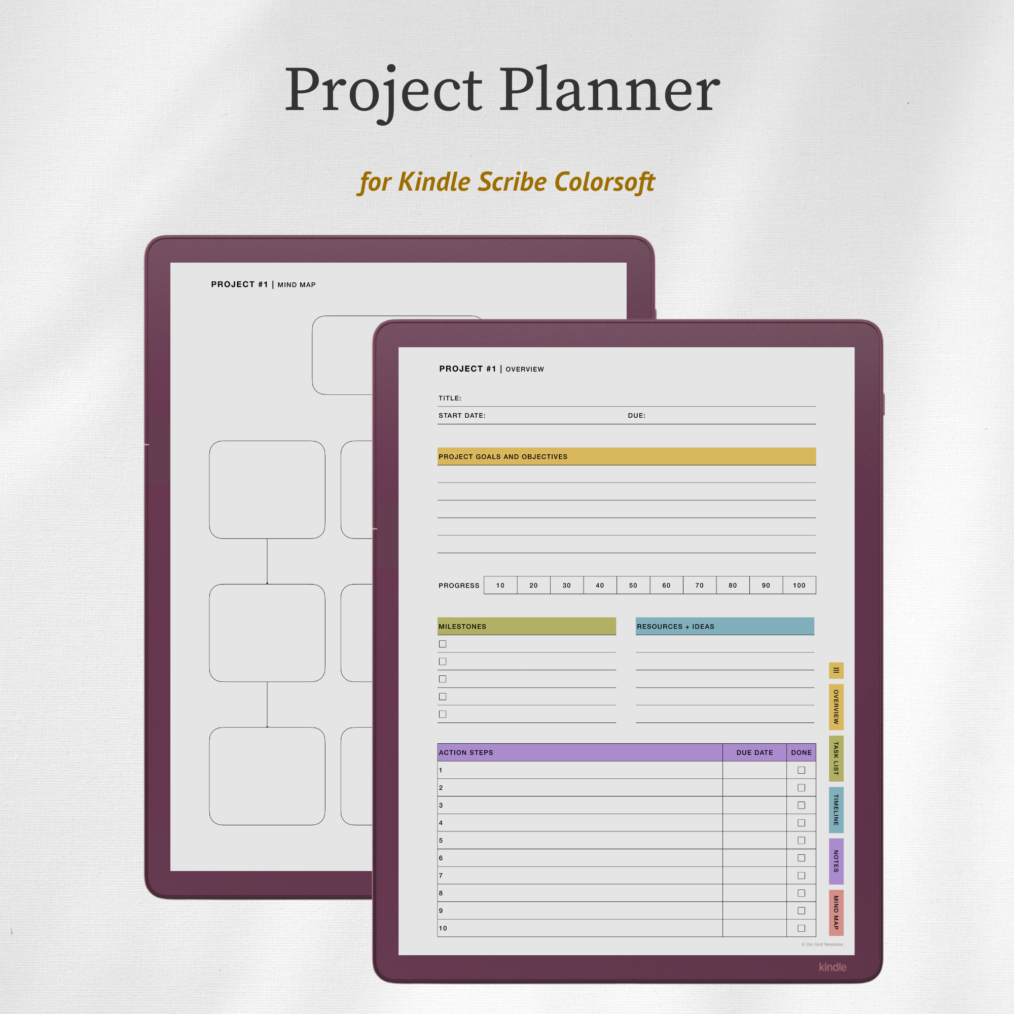 Project Planner for Scribe Colorsoft