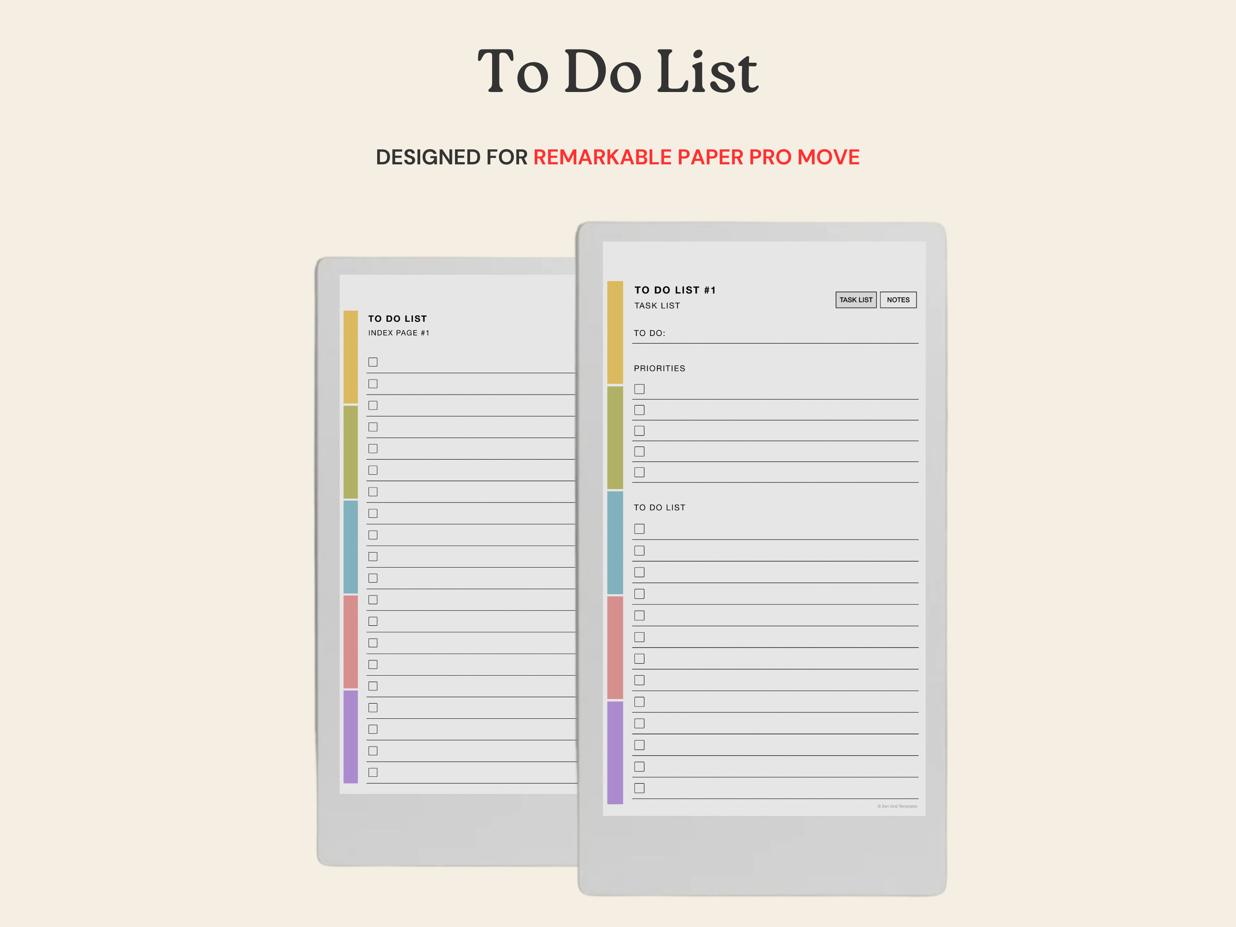 To Do List for reMarkable Paper Pro Move