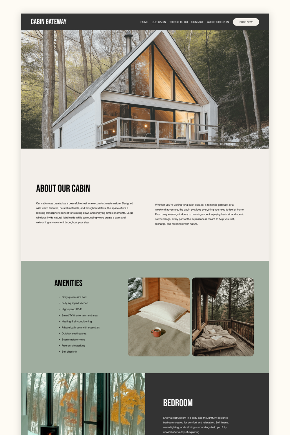 cabin airbnb squarespace website template.png
