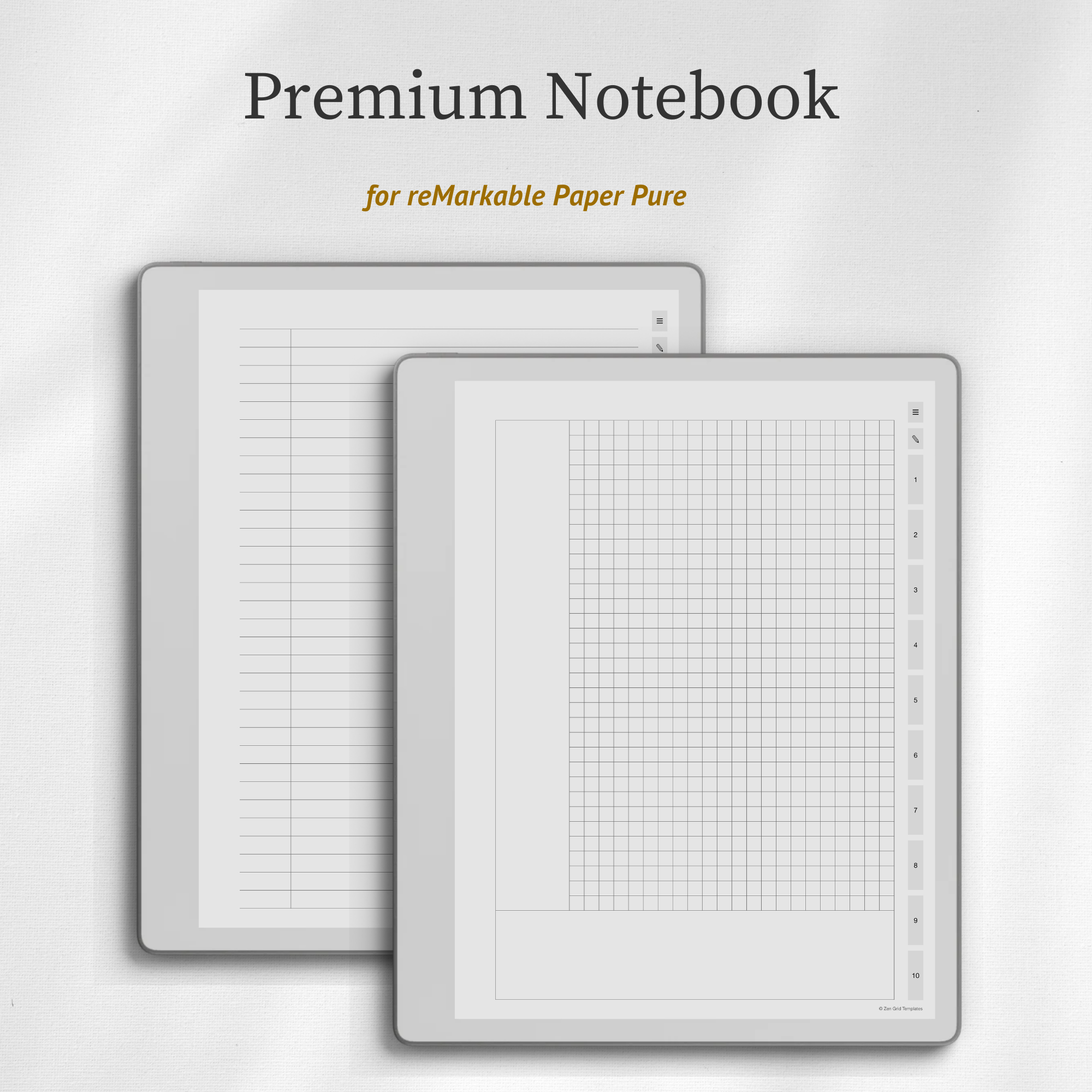 Unlimited Notebook for reMarkable Pure