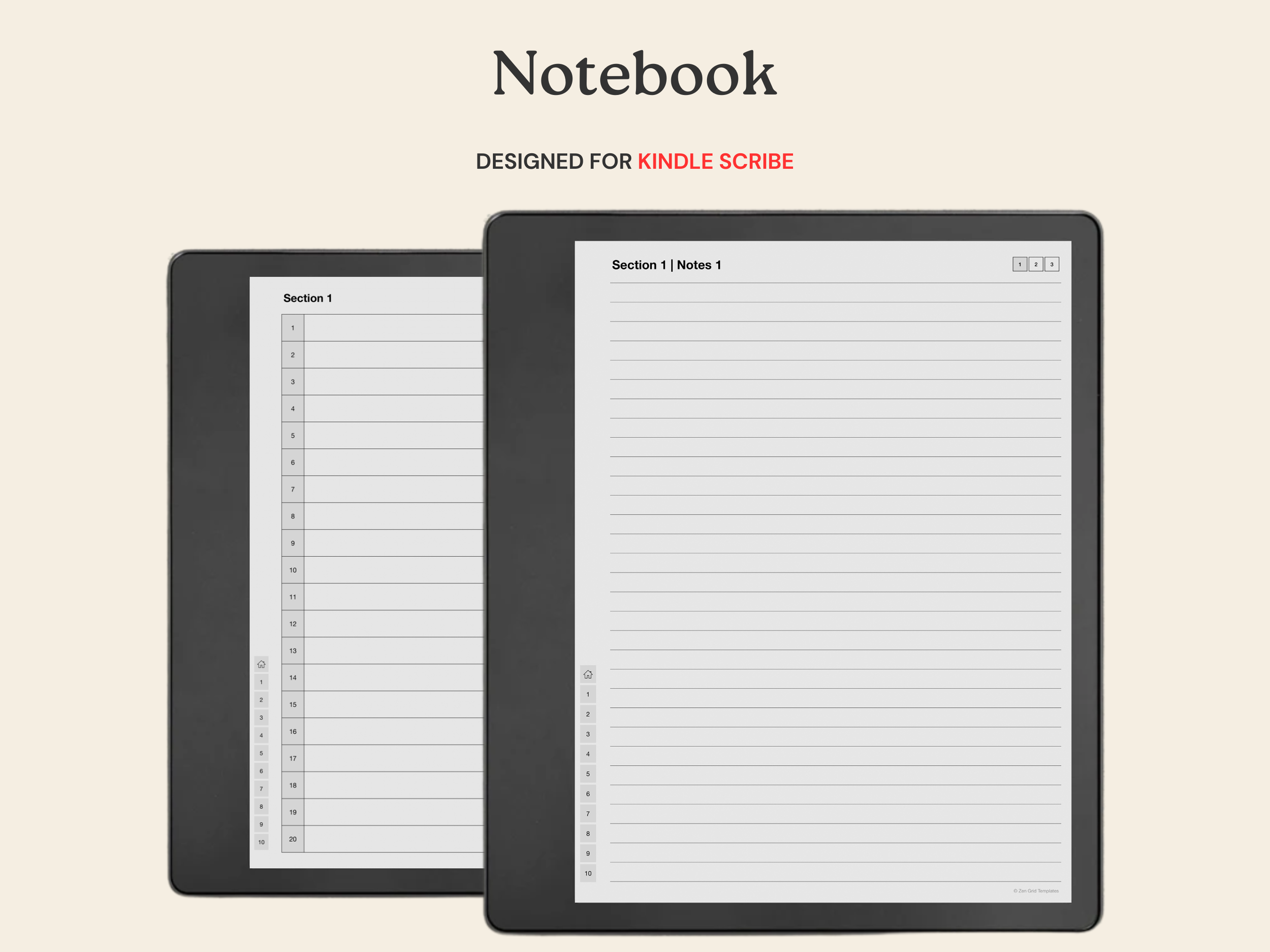 Notebook for Kindle Scribe