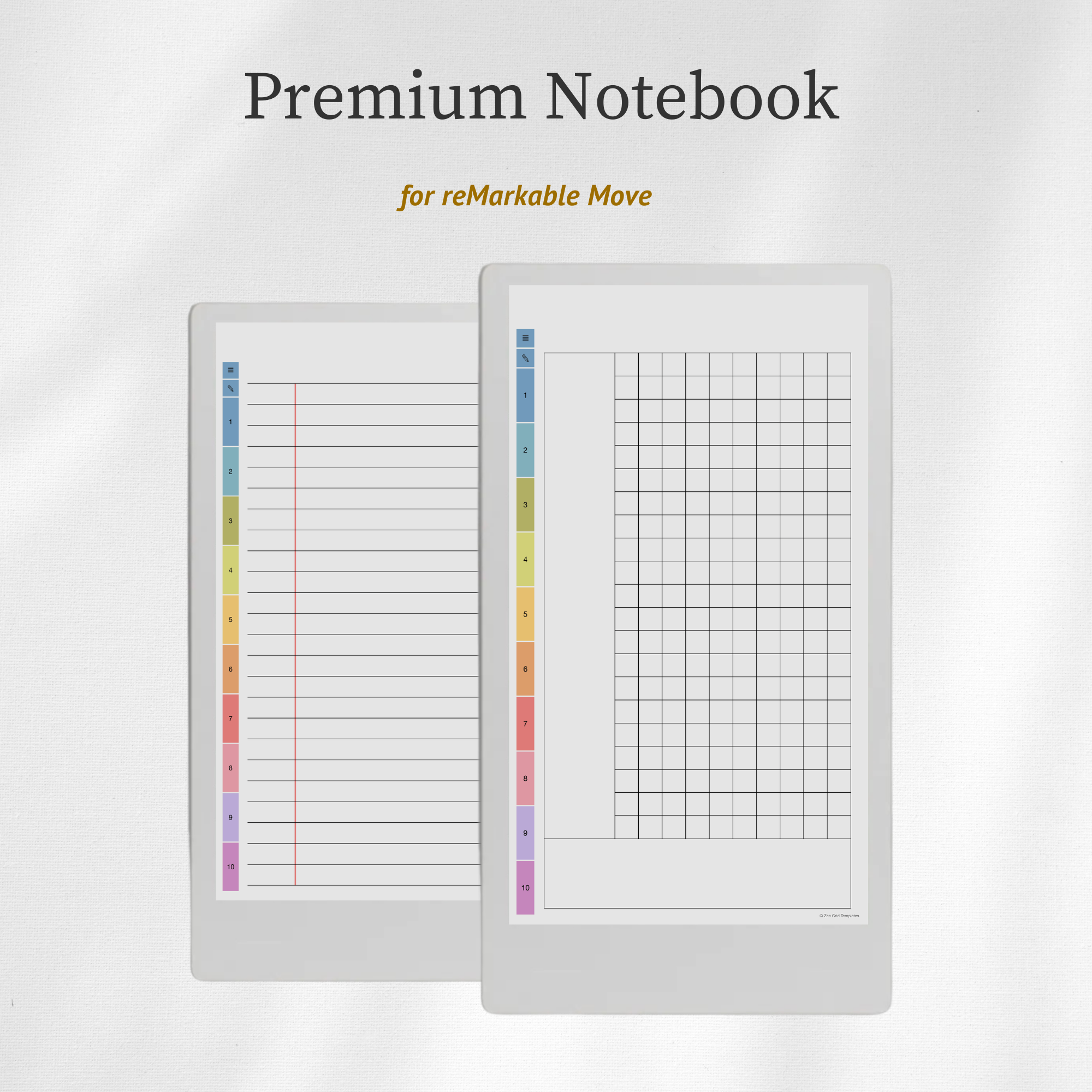 Unlimited Notebook for reMarkable Move