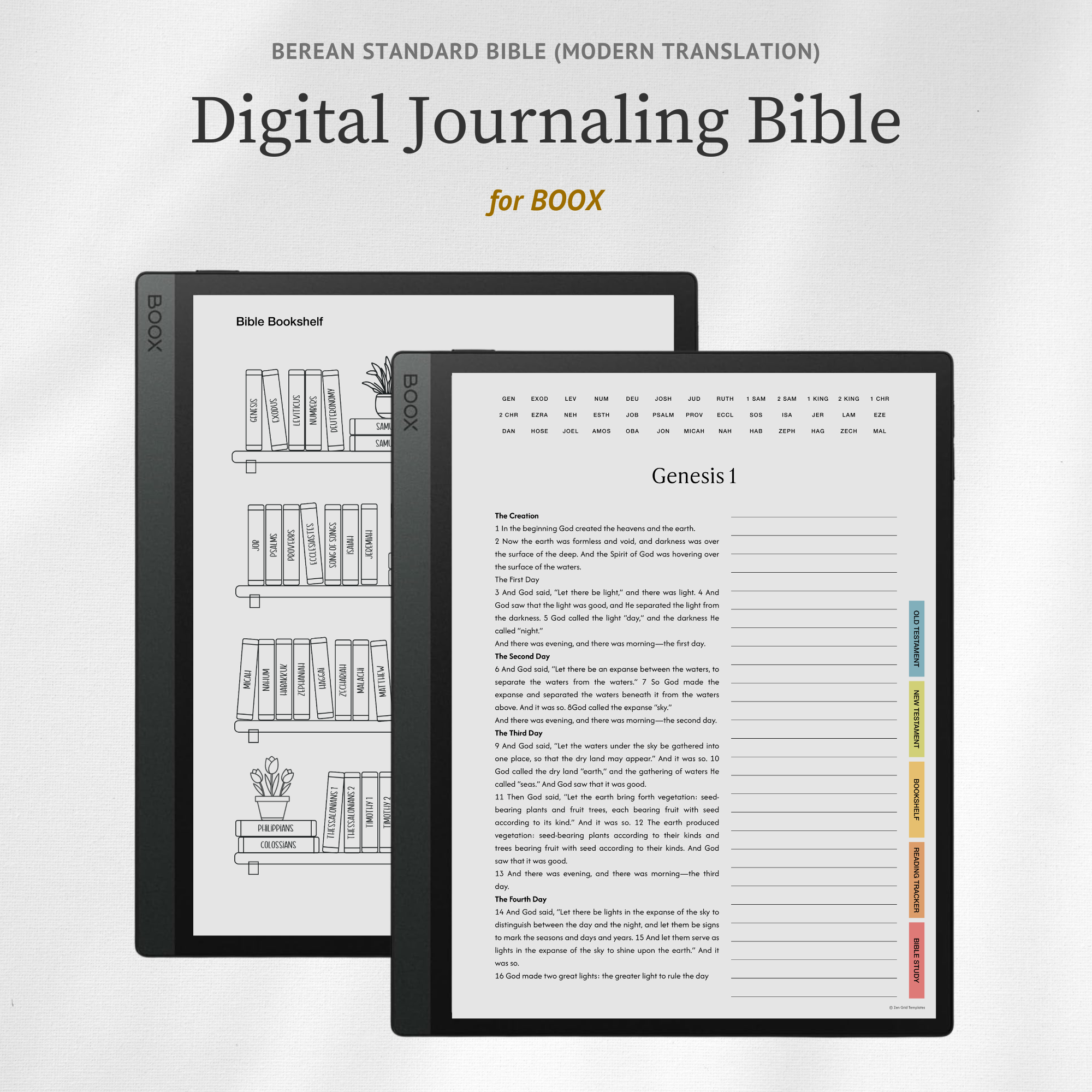 Digital Journaling Bible BSB for BOOX