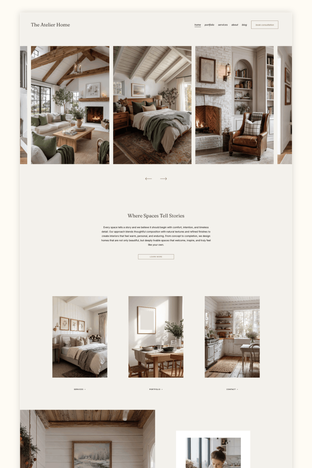 Interior Design Squarespace Template