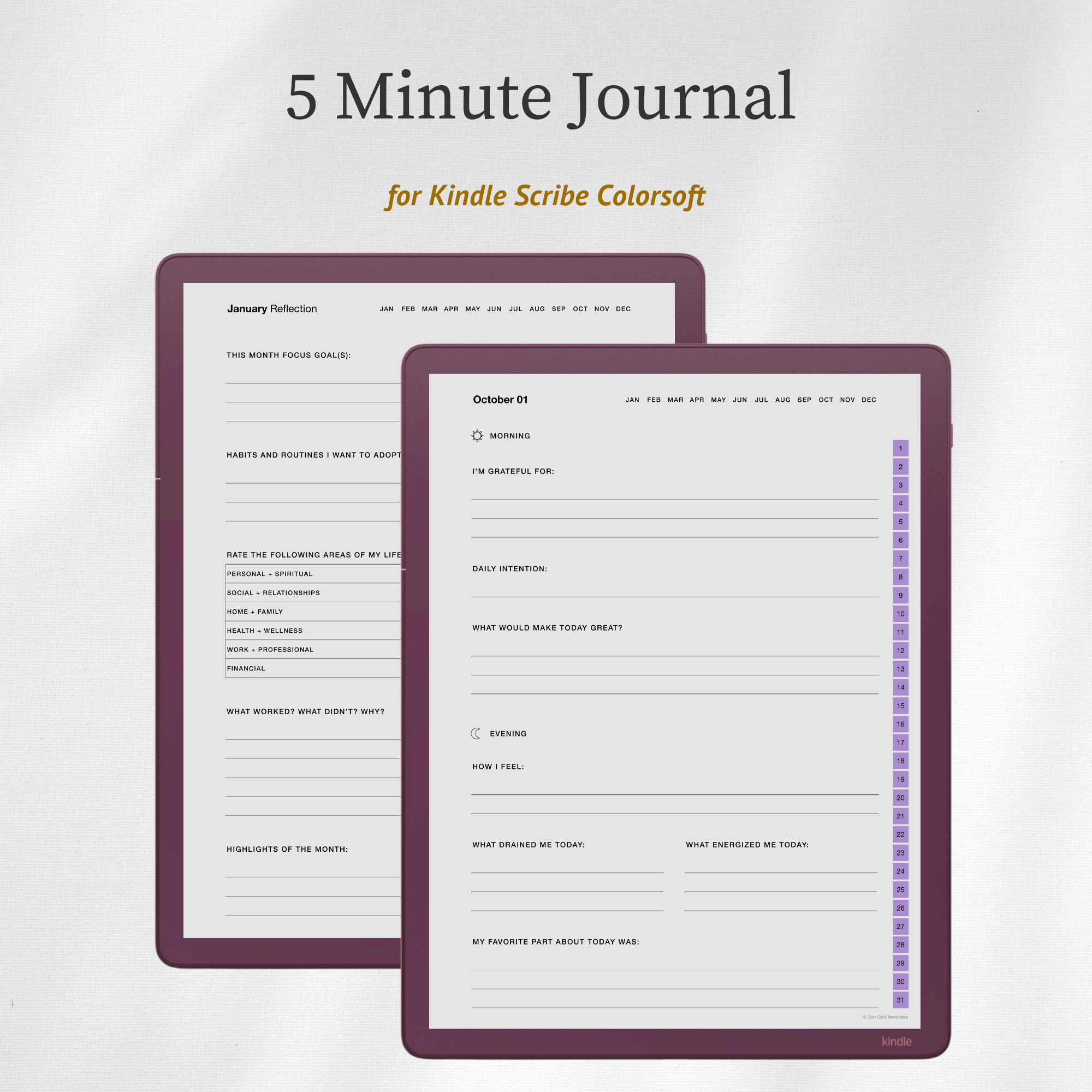 Gratitude Journal for Scribe Colorsoft