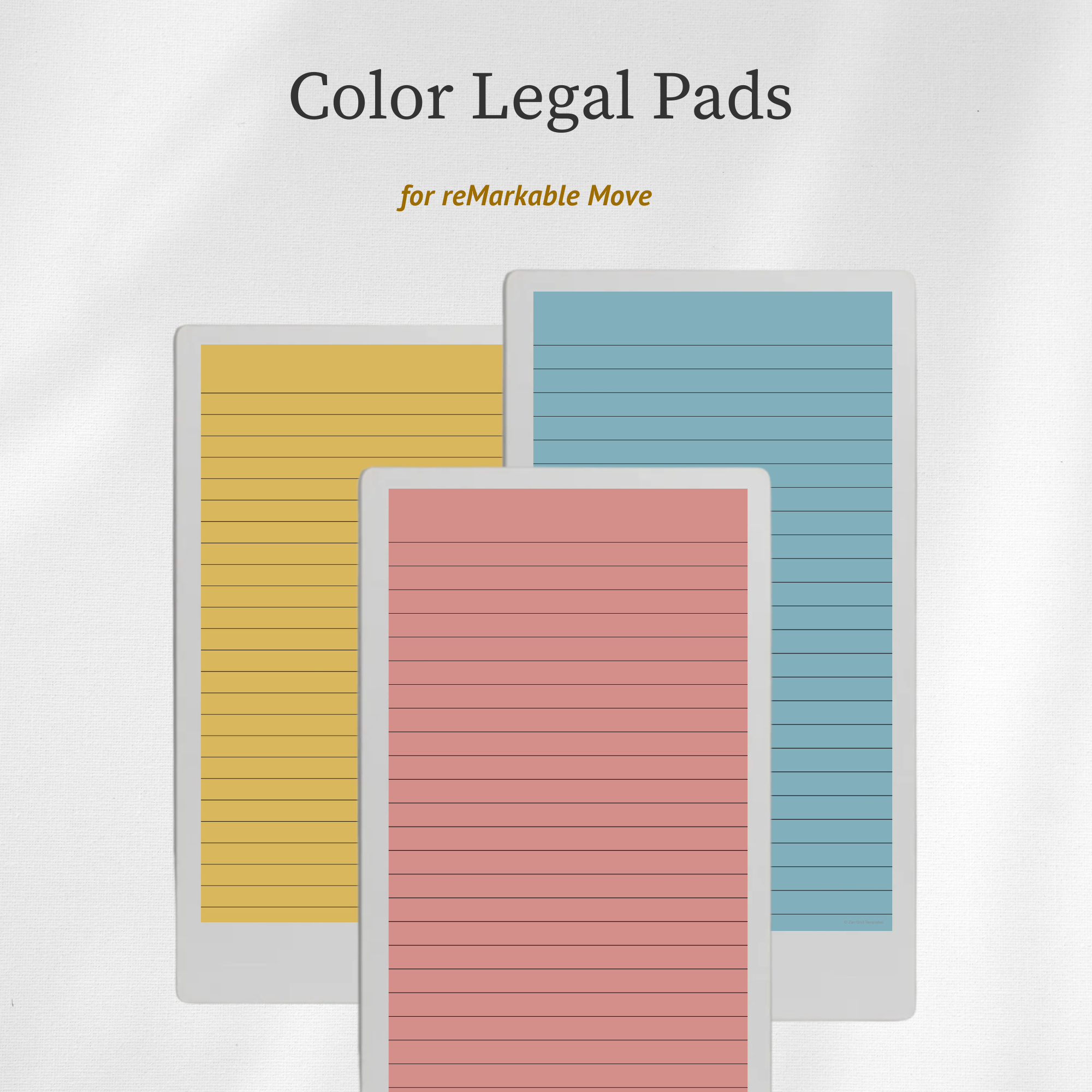 Color Legal Pad for reMarkable Move