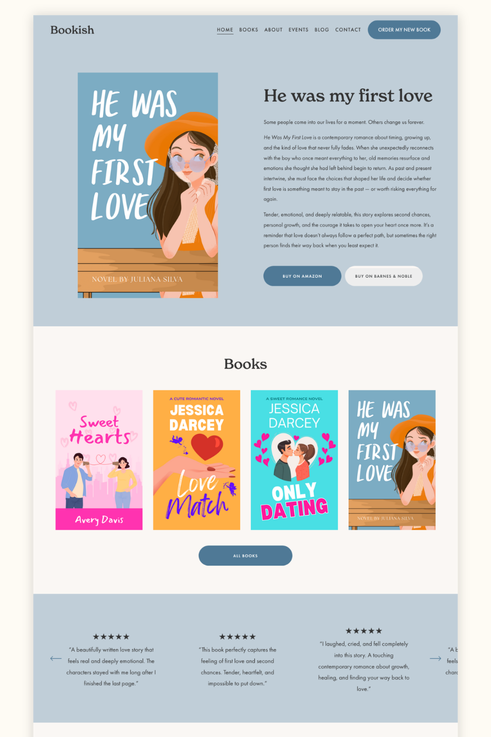 Author Squarespace Template