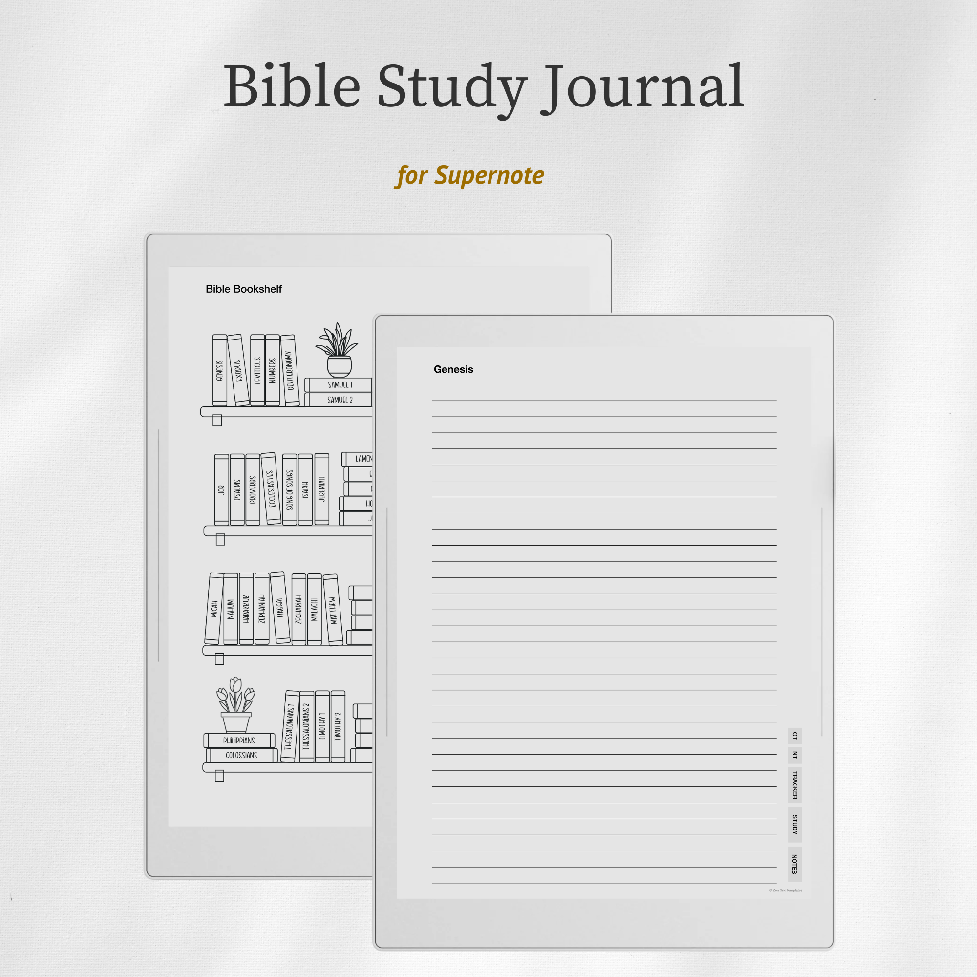 Bible Study Journal for Supernote
