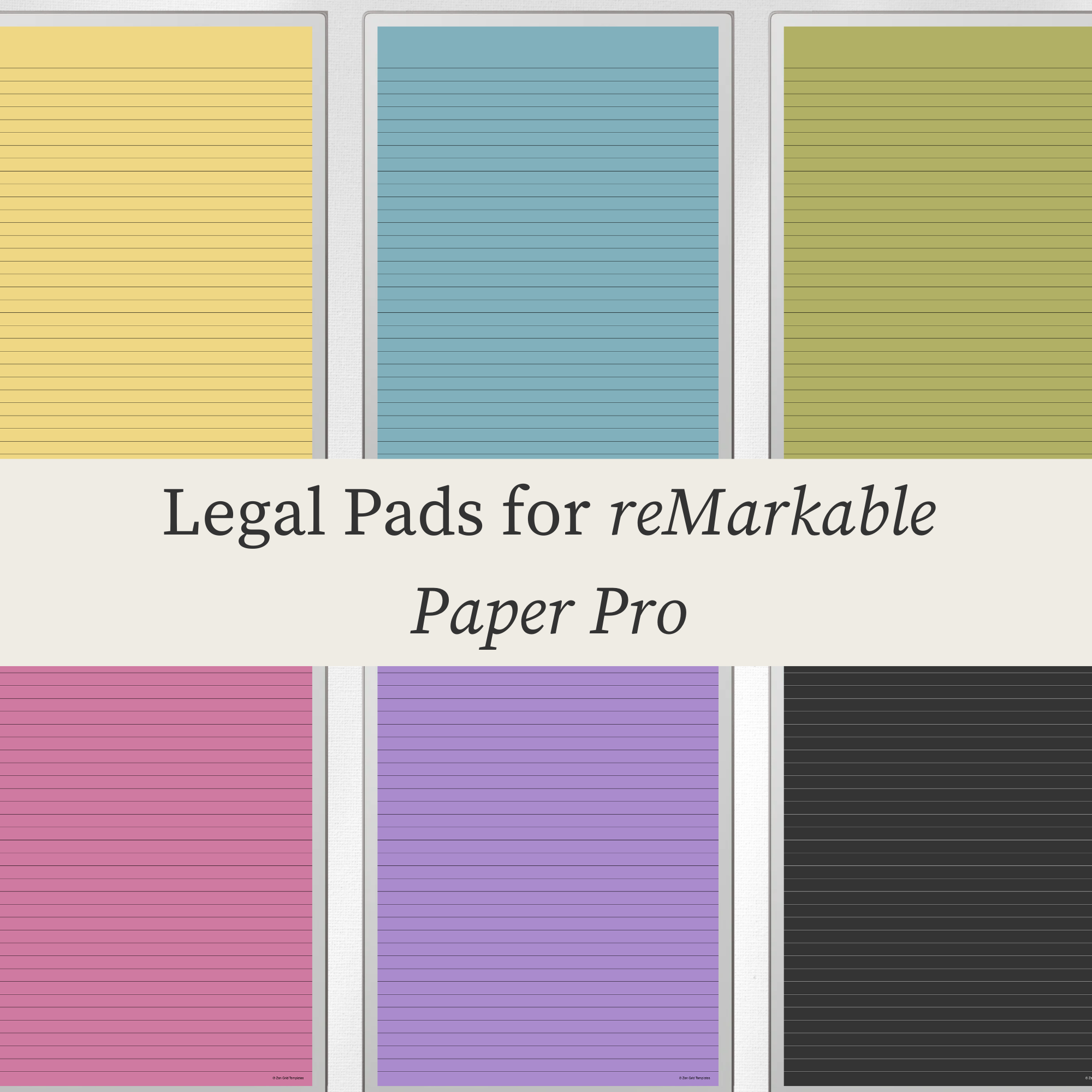 Color Legal Pad for reMarkable Paper Pro