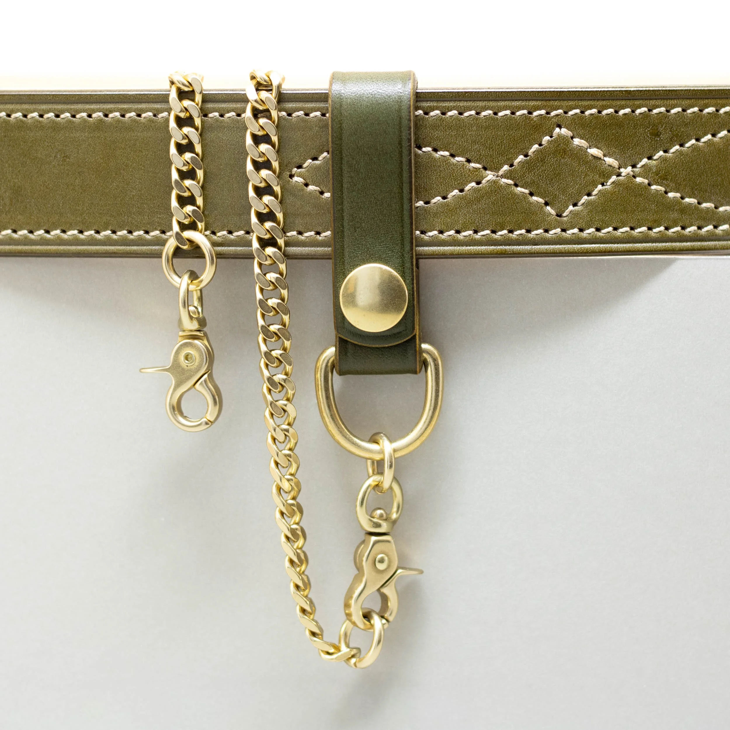 Belt Loop with Chain - Green