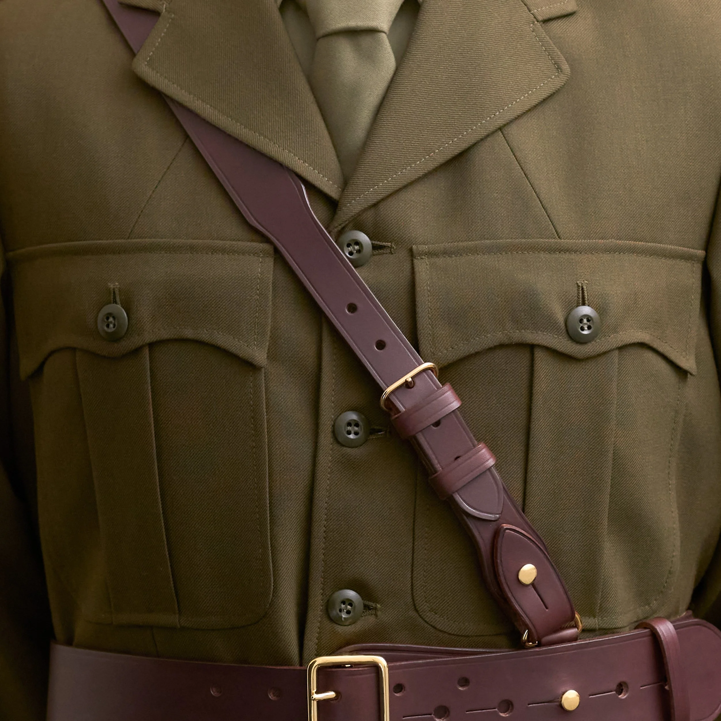 Shoulder Strap - Dark Brown -  Sam Browne