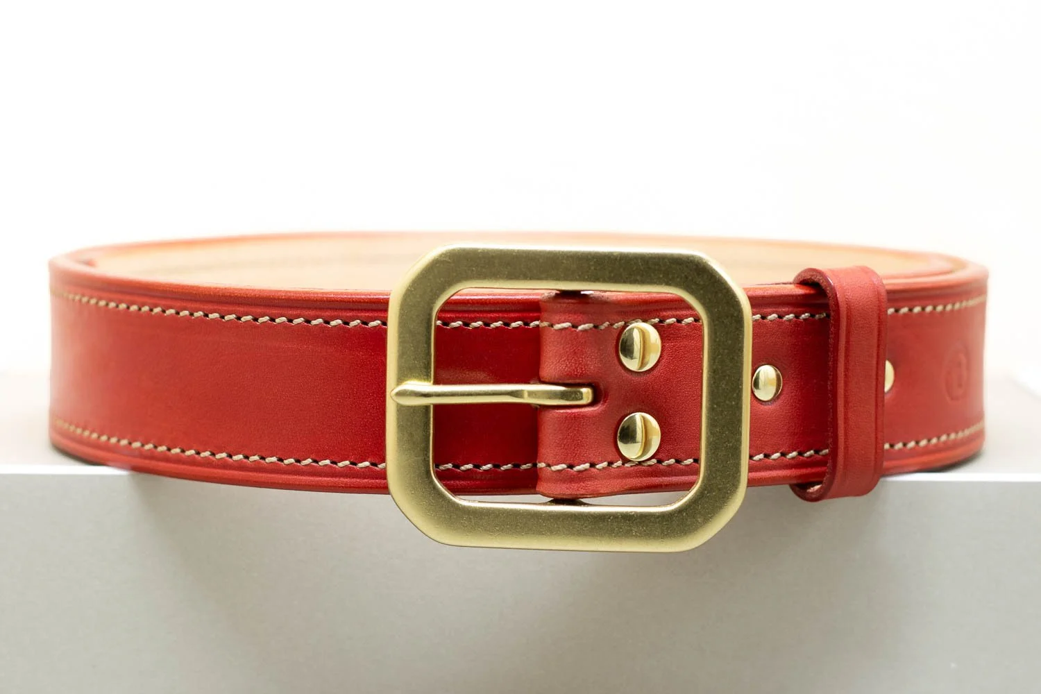 Colour Belt - Square Buckle 38mm - Red