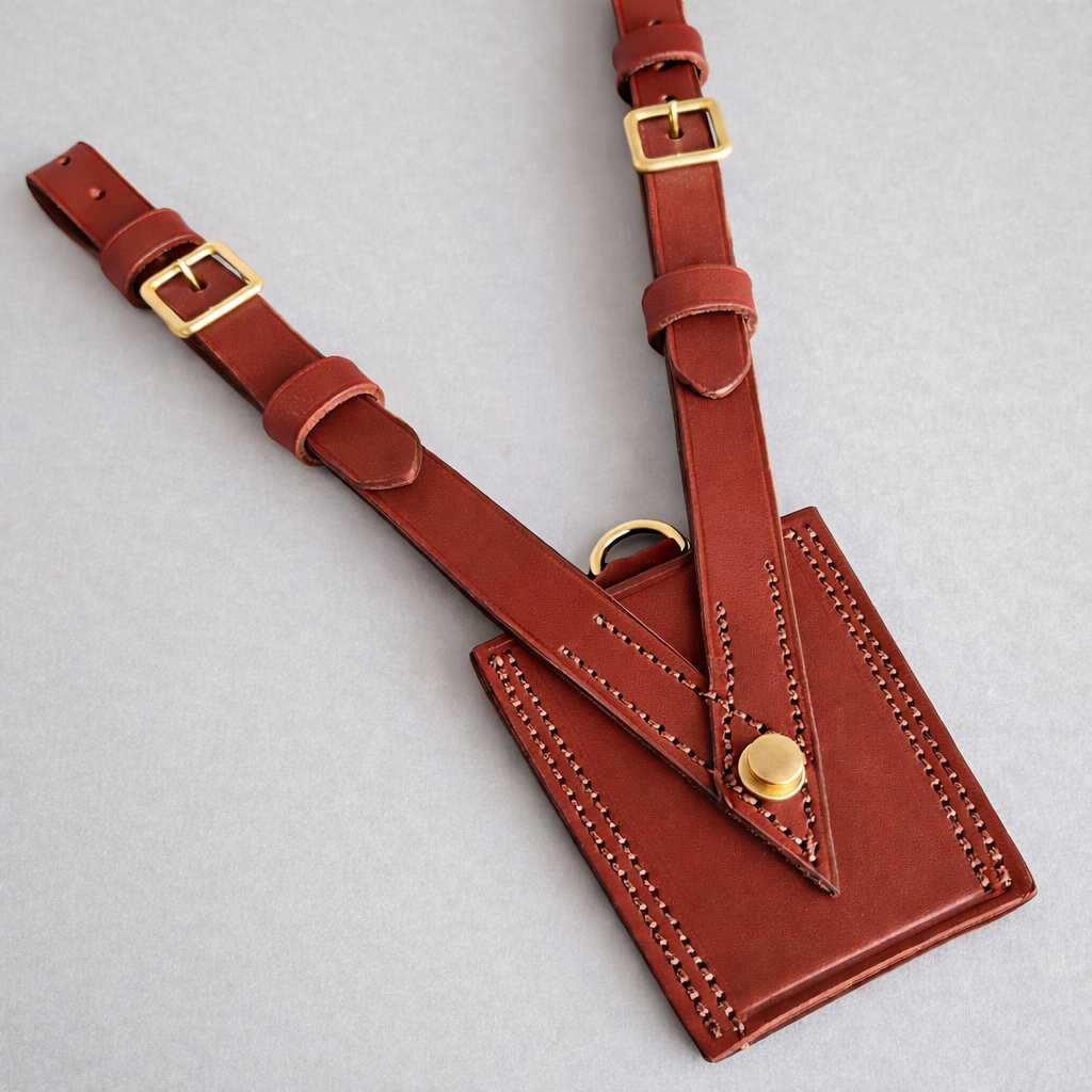 Sam Browne Sword Frog - Red / Brown