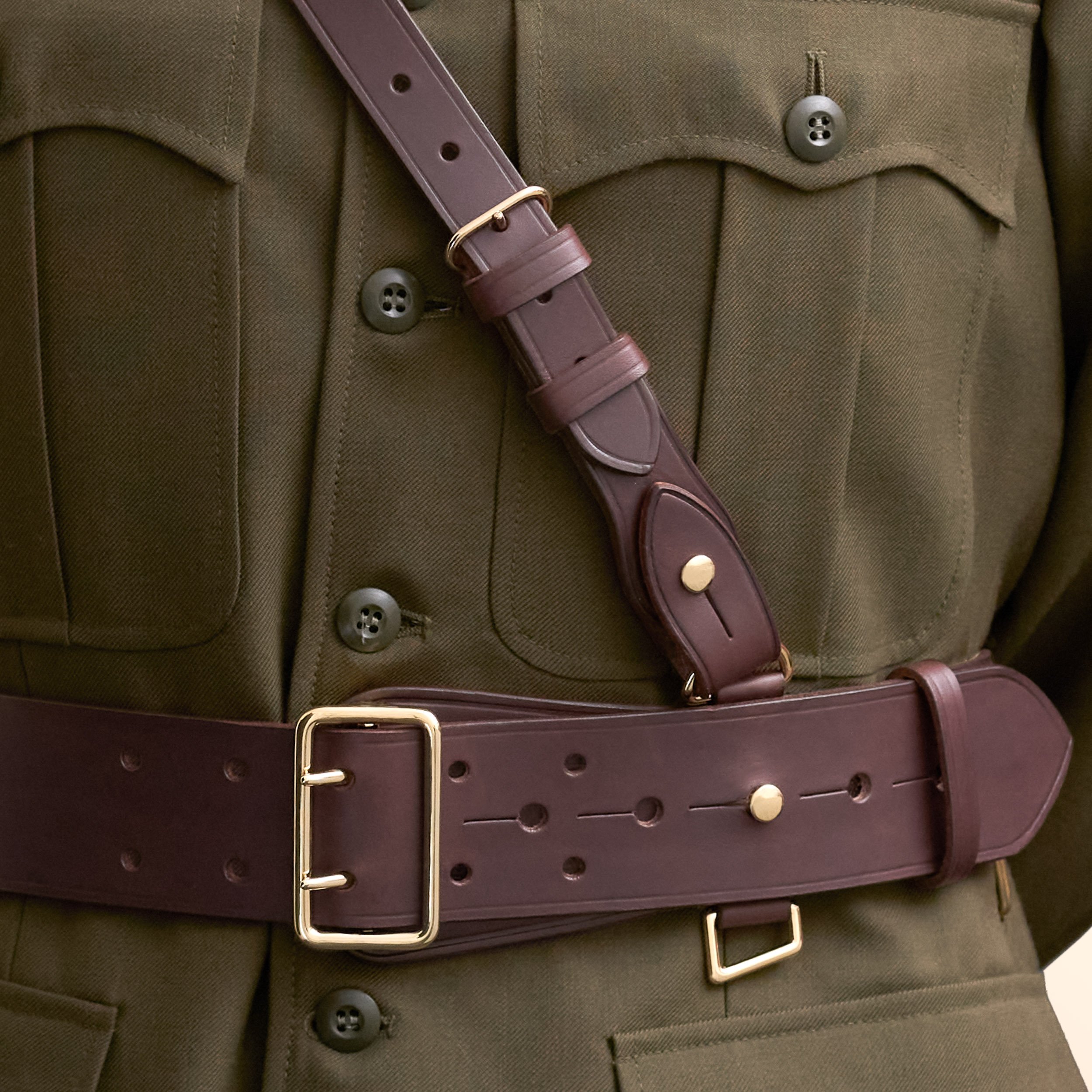 Sword Belt - Dark Brown - Sam Browne