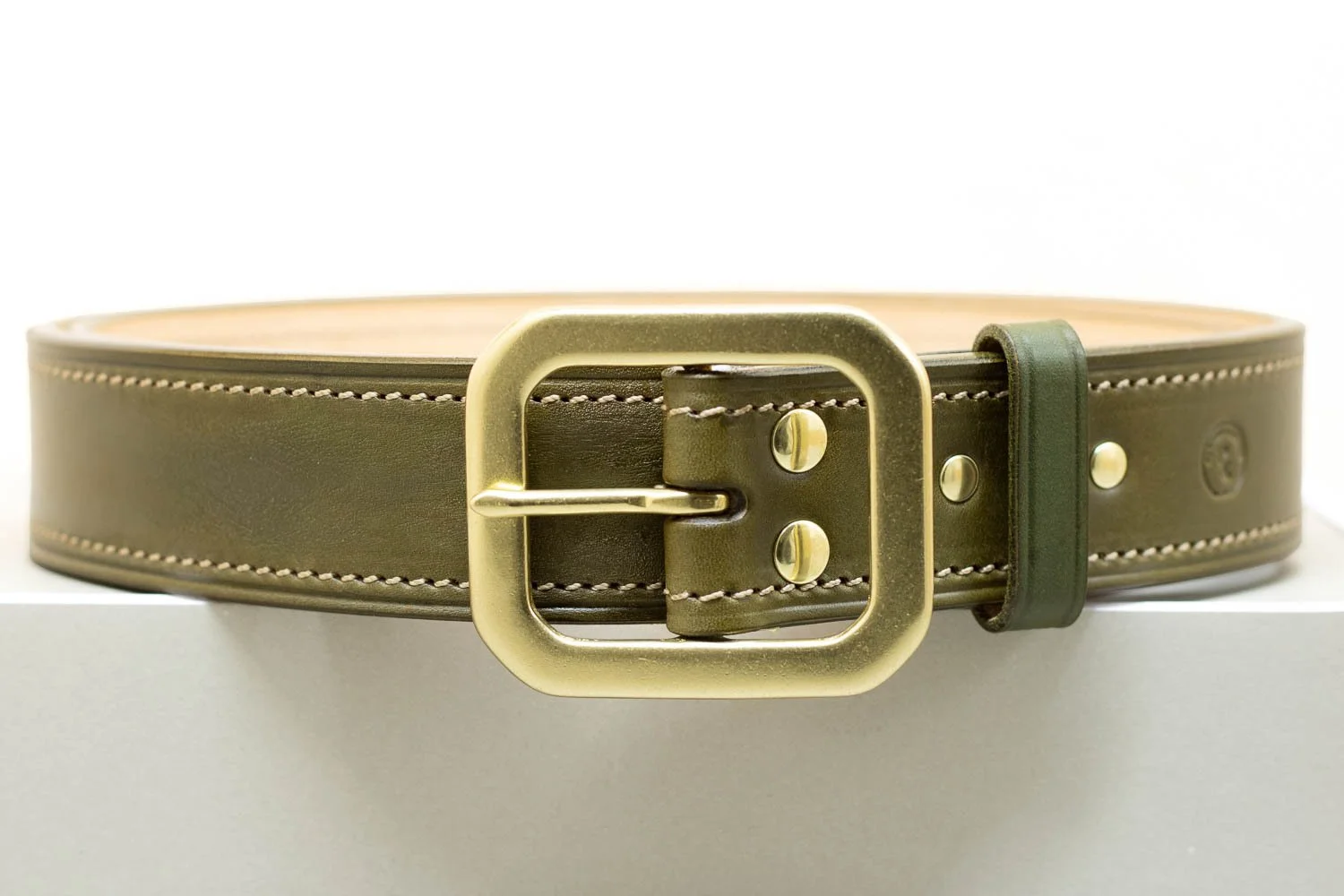 Colour Belt - Square Buckle 38mm - Green