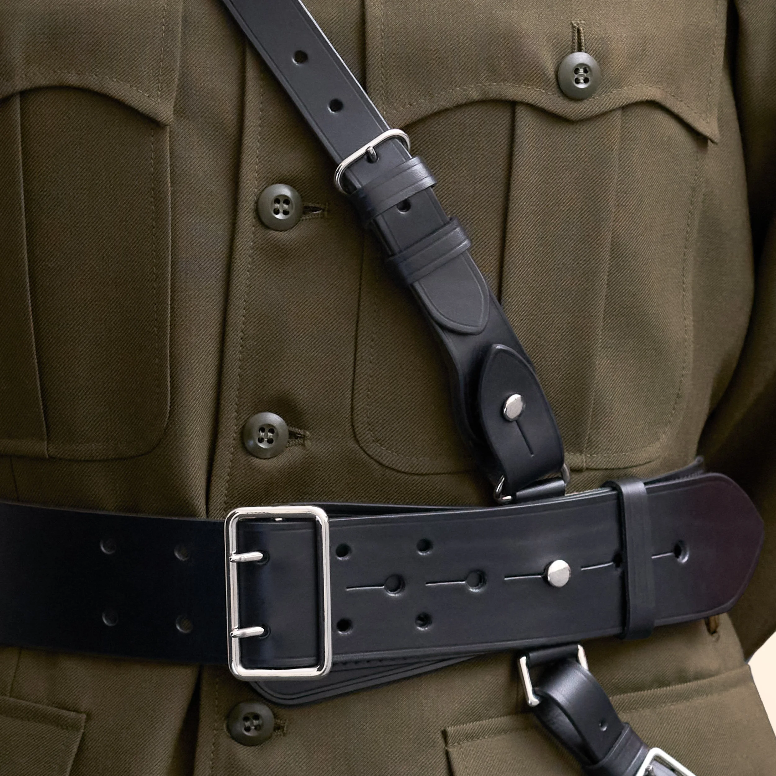 Sword Belt - Black - Sam Browne