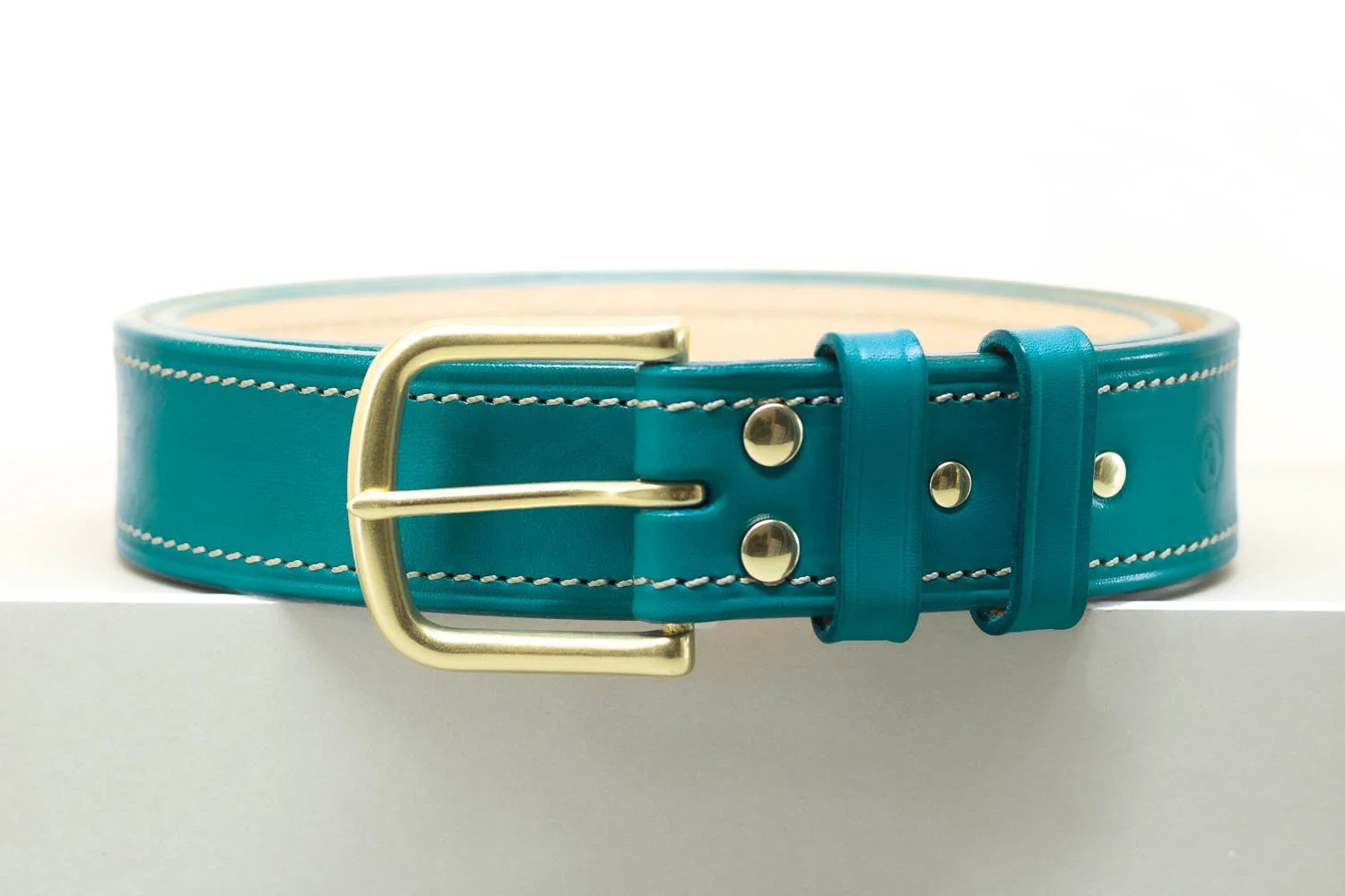 Colour Belt - Half Buckle 38mm - Aqua