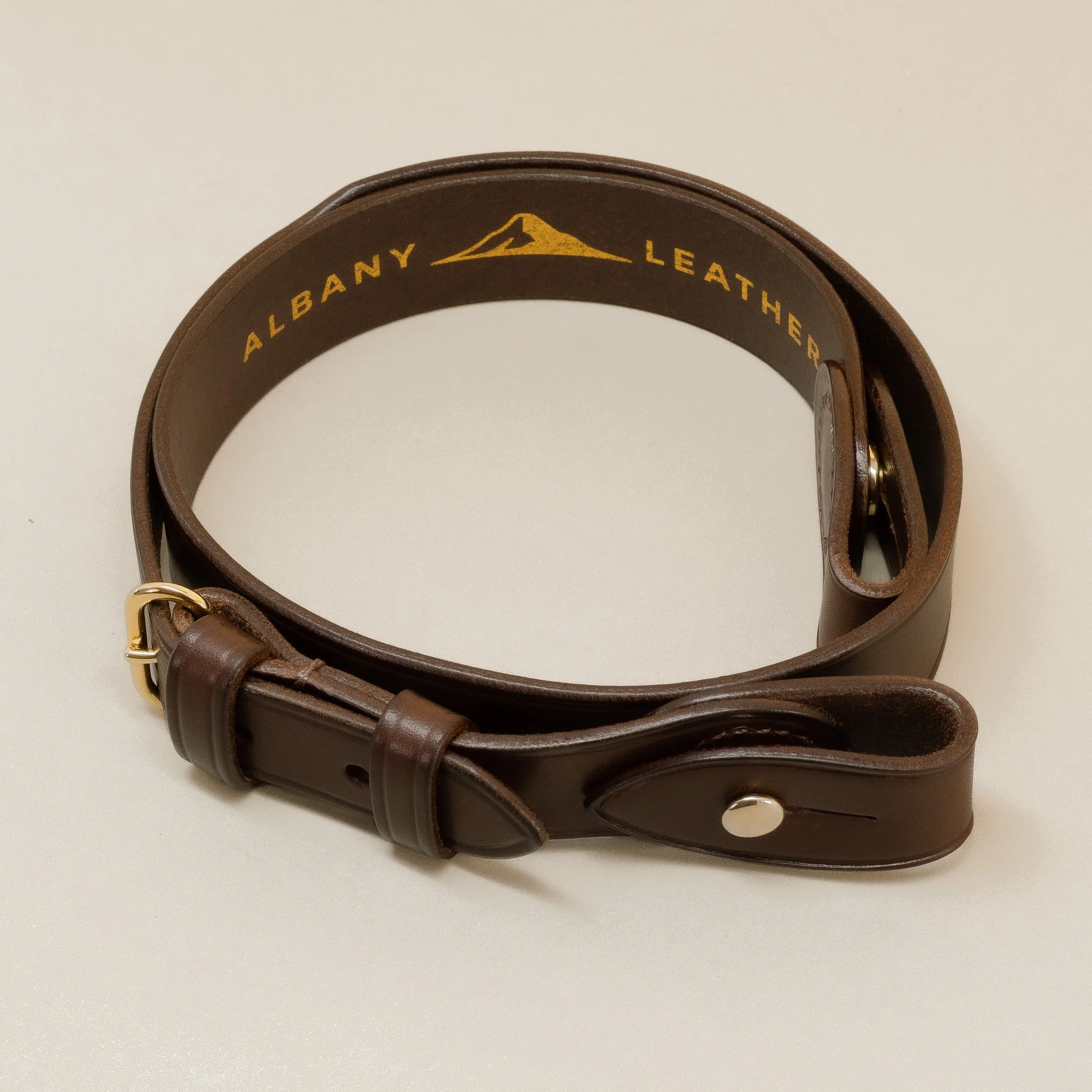 Australian defence specification sam browne shoulder strap dark brown (Copy)