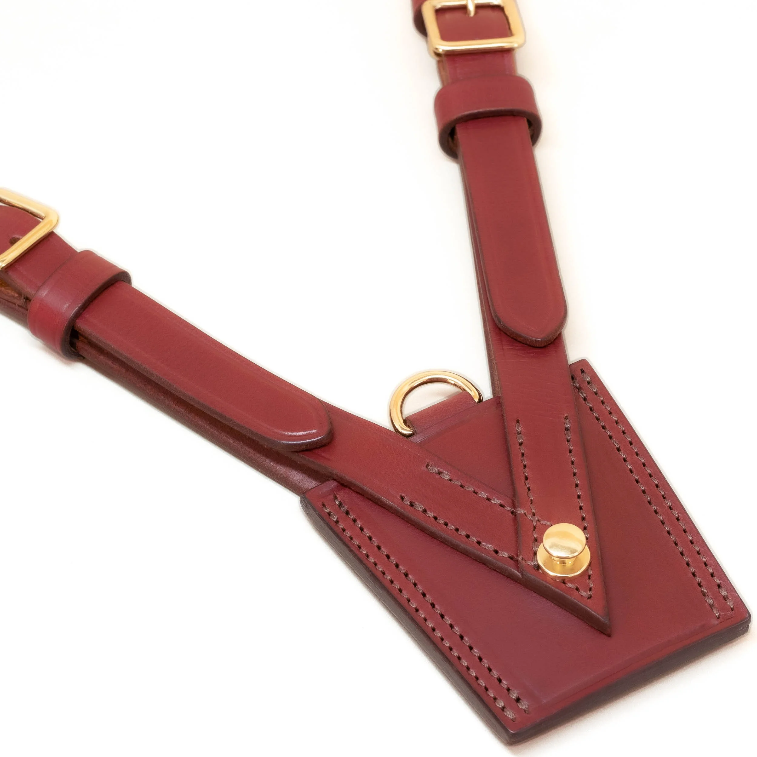 Australian defence specification sword carrier scabbard frog red brown leather