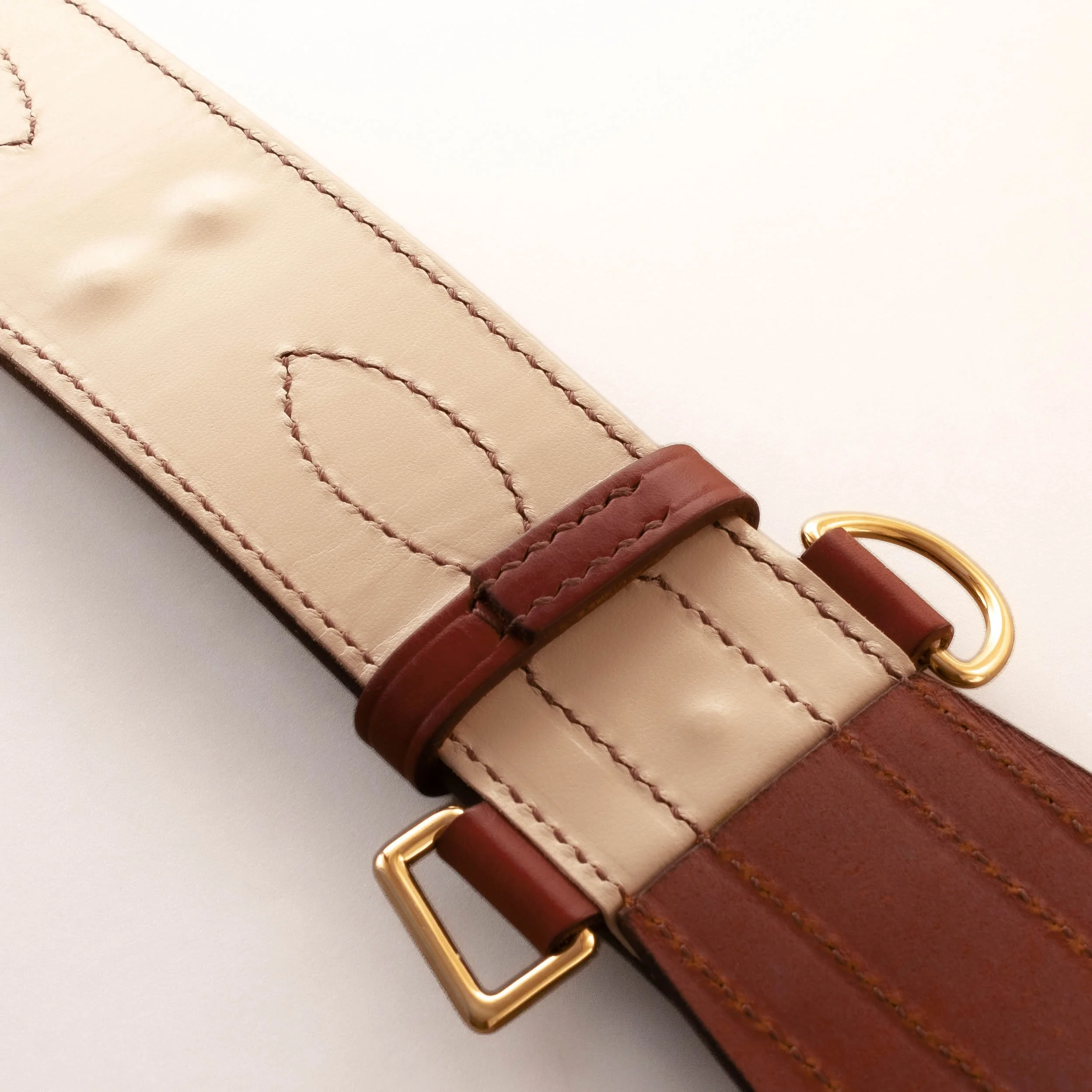 Australian defence specification sam browne sword belt red brown