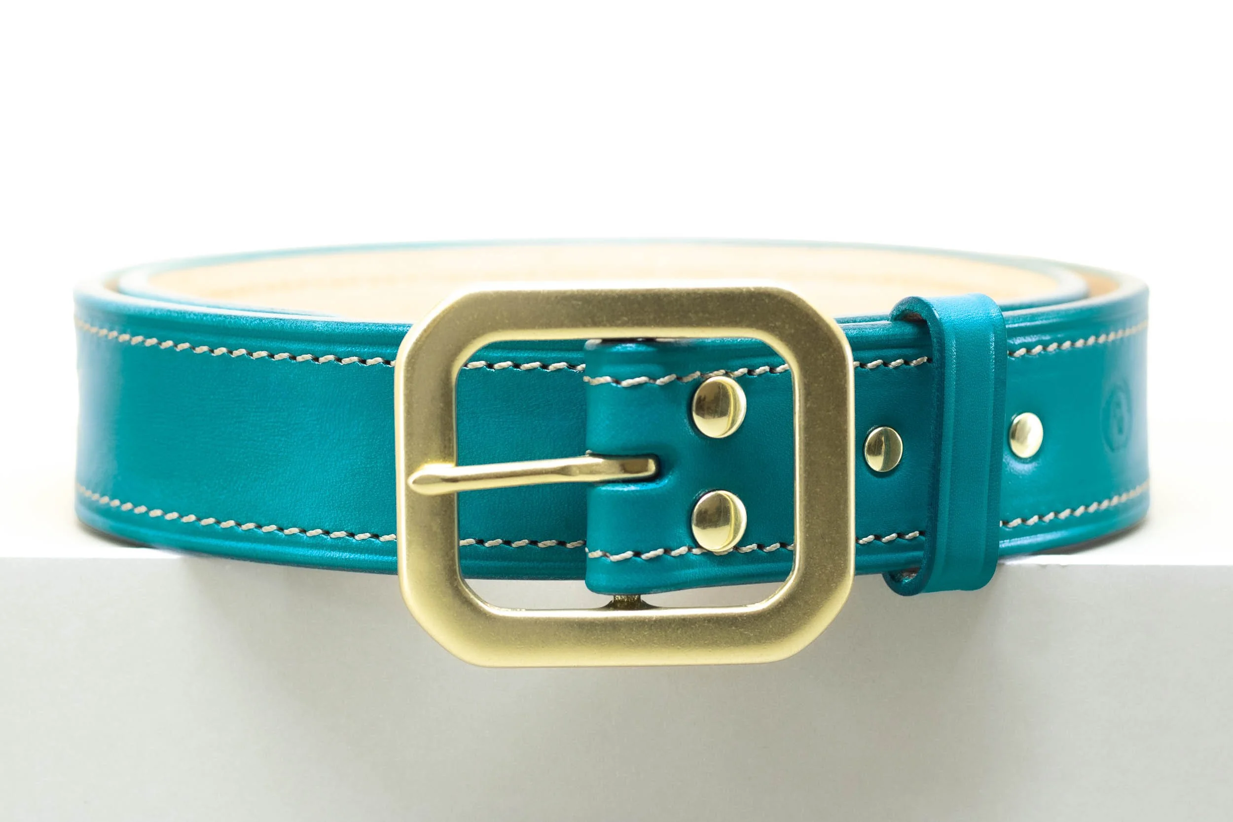 Colour Belt - Square Buckle 38mm - Aqua