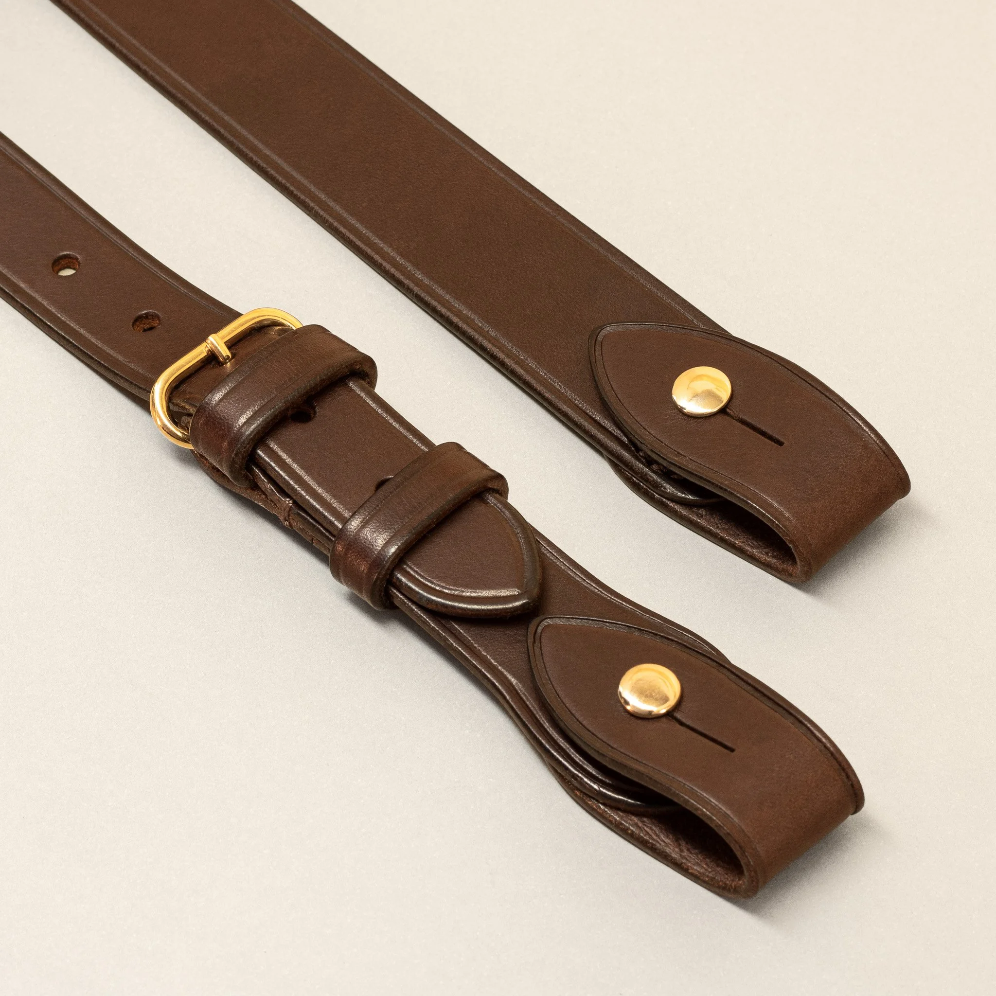 Australian defence specification sam browne shoulder strap dark brown (Copy)