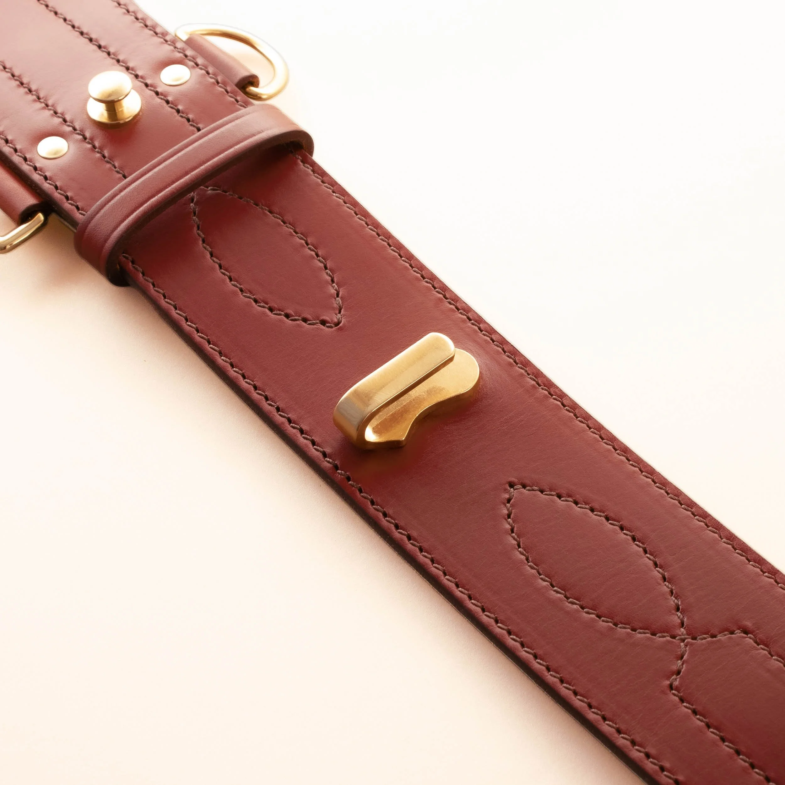 Australian defence specification sam browne sword belt red brown