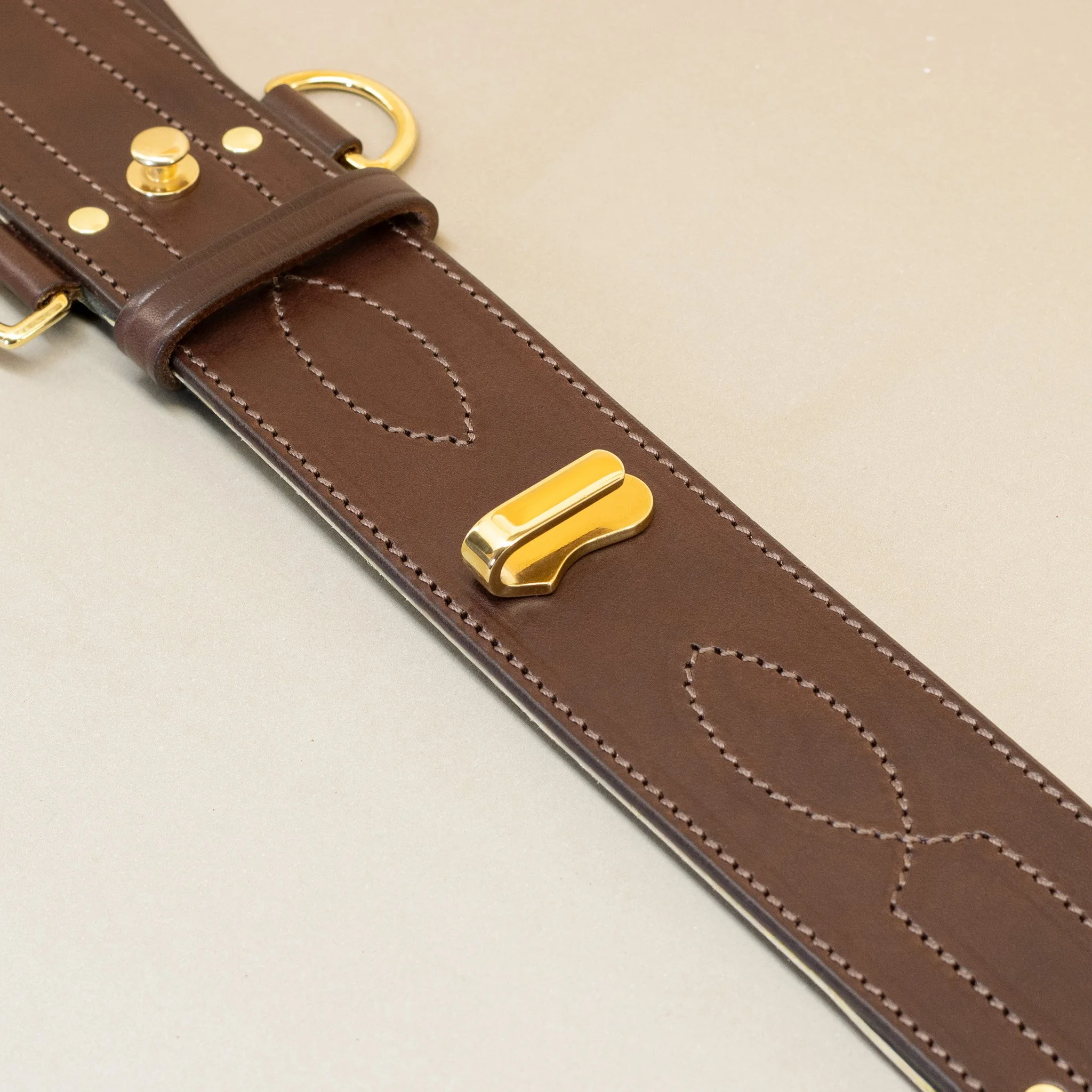 Australian defence specification sam browne sword belt dark brown