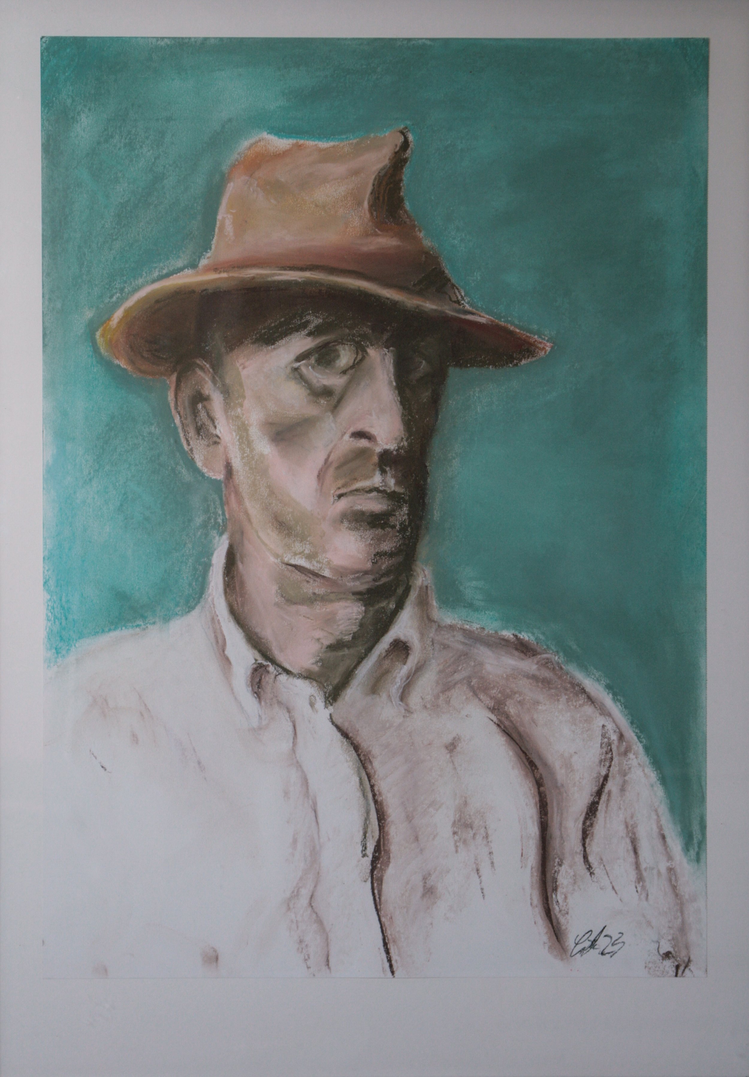 Selbst 2022, Pastell, Papier, 59 x 42 cm