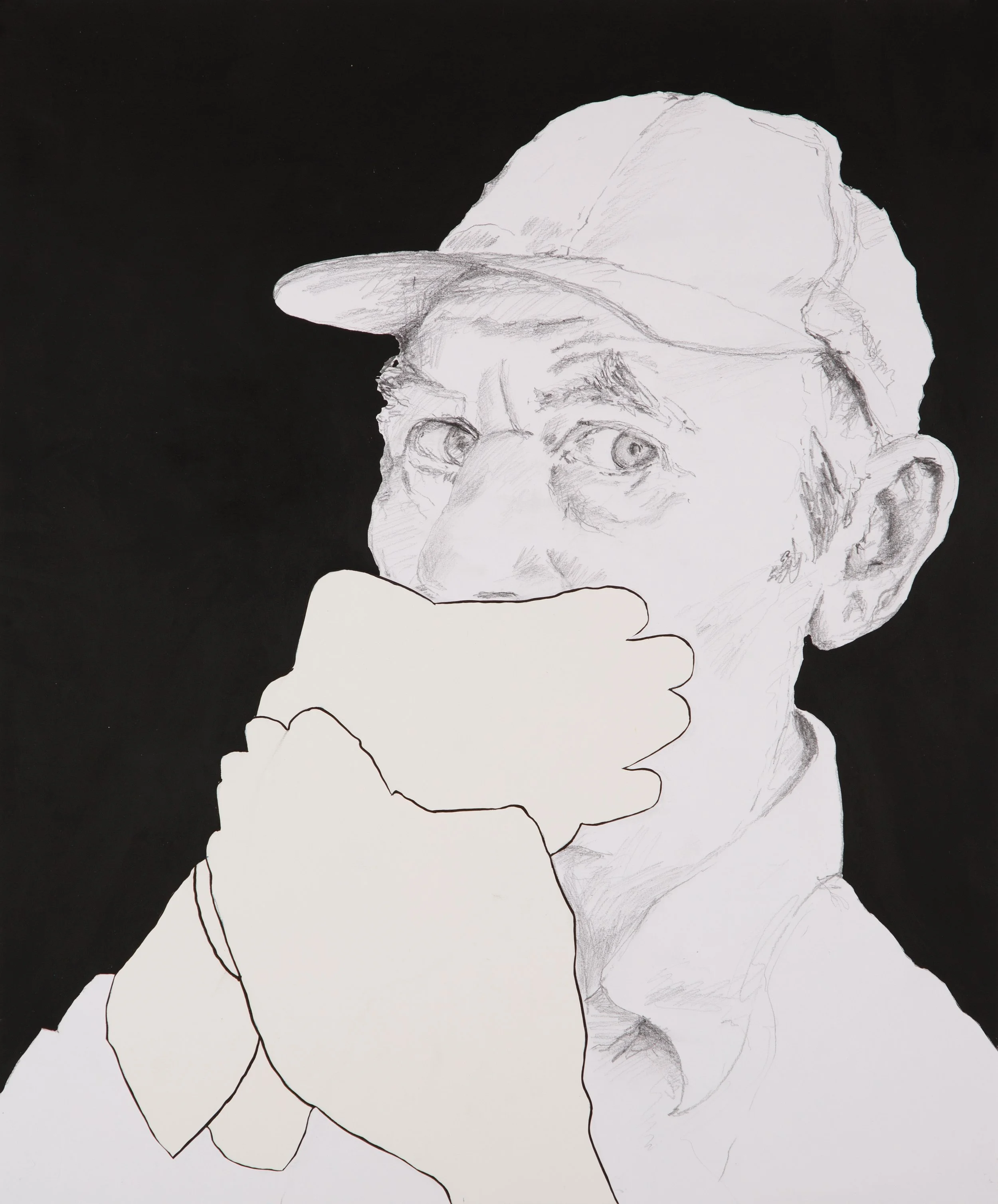 Nixsehenhörensprechen 3 2024, Collage, Papier, 43 x 35 cm