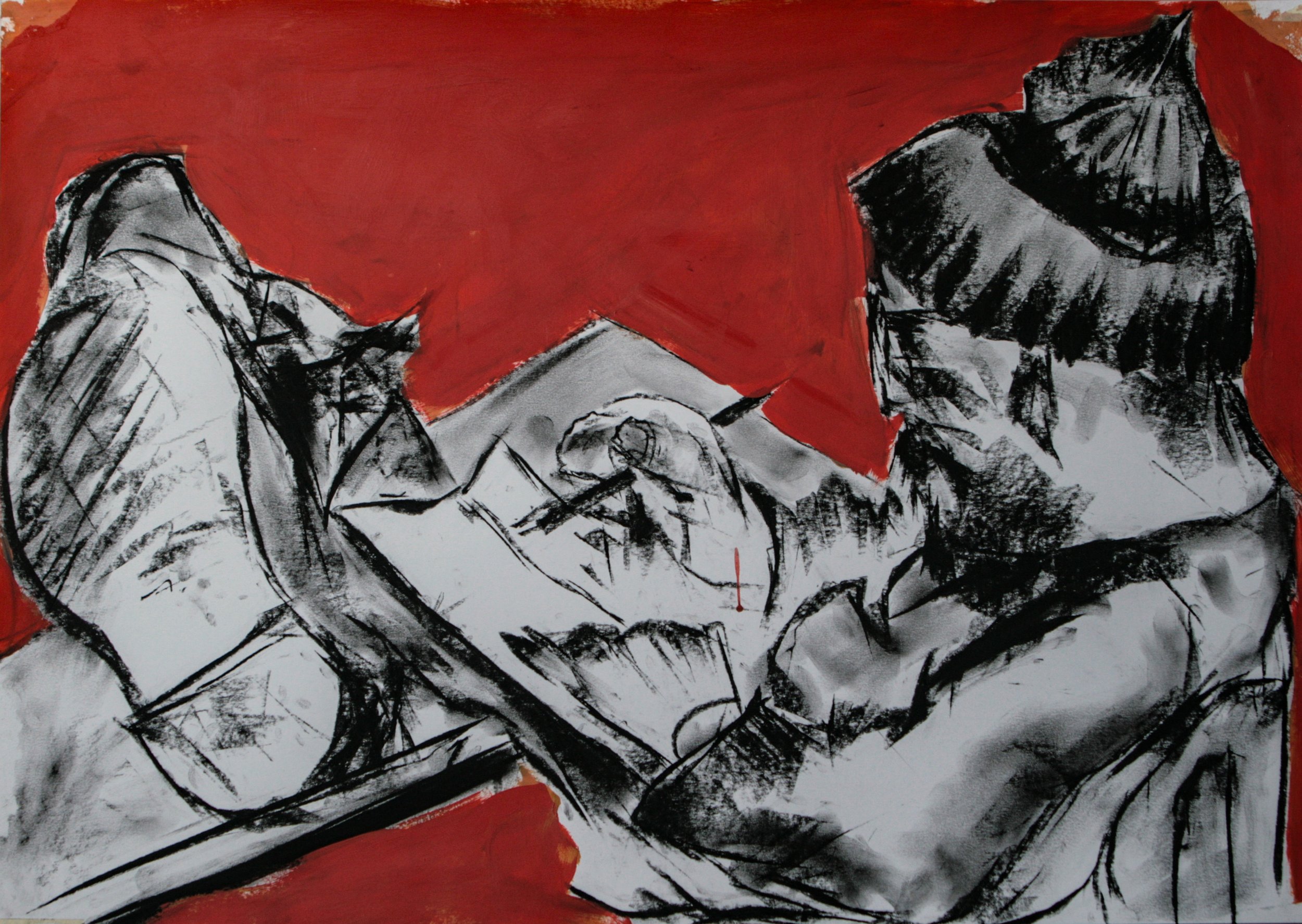 Br. 2025 , Mischtechnik, Papier, 42 x 59