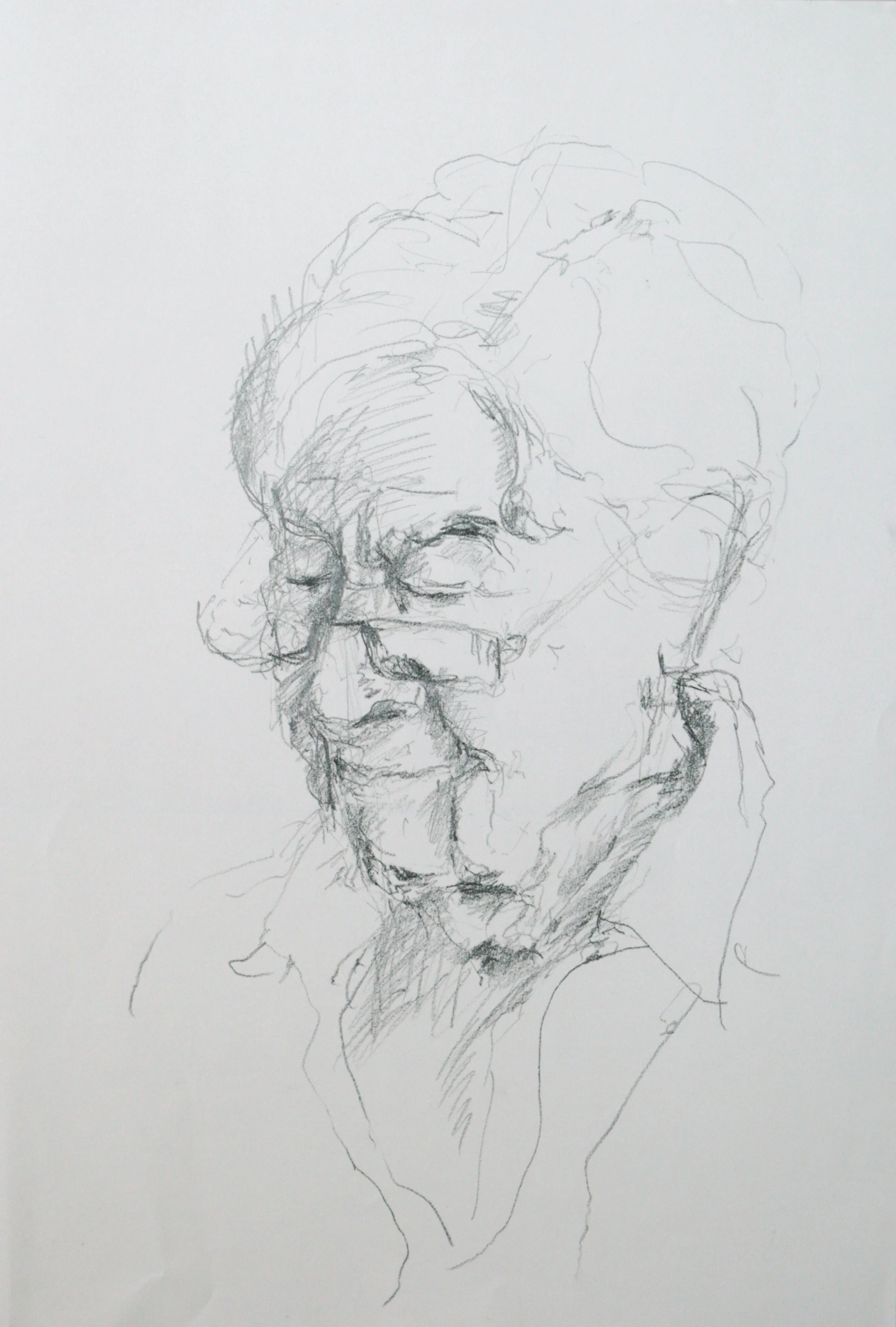 R. 2023, Bleistift, Papier, 52 x 36