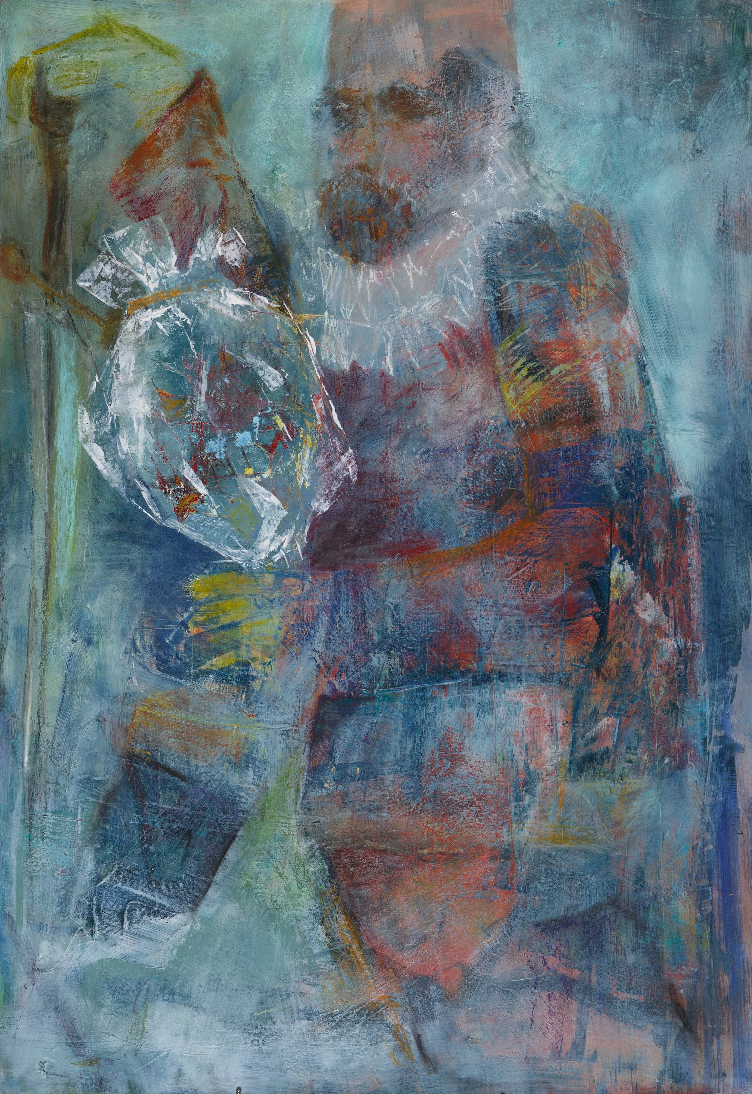 Ohne Titel 2023, Mischtechnik, Papier, 100 x 70 cm