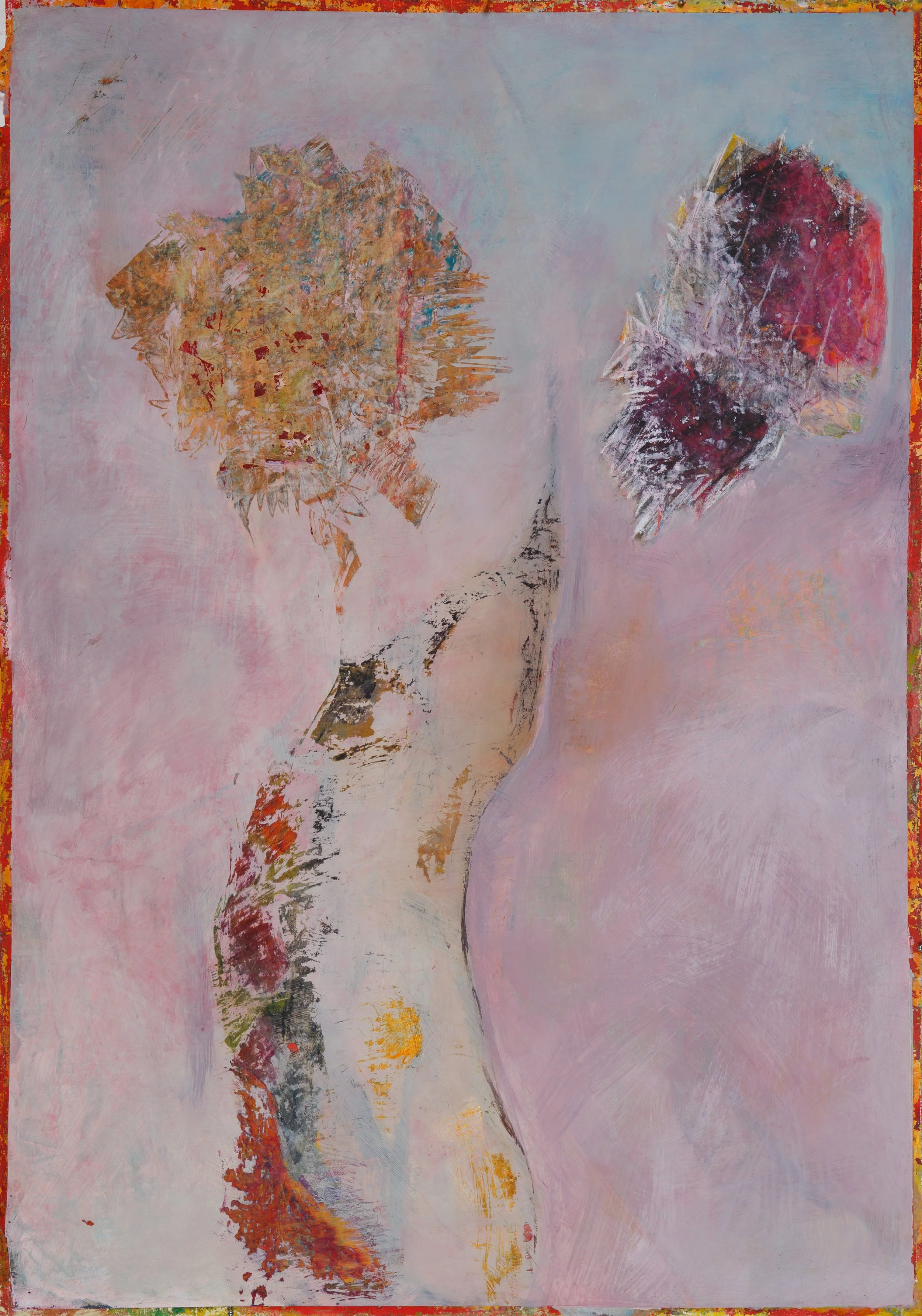 Ohne Titel 2022, Mischtechnik, Papier, 100 x 70 cm