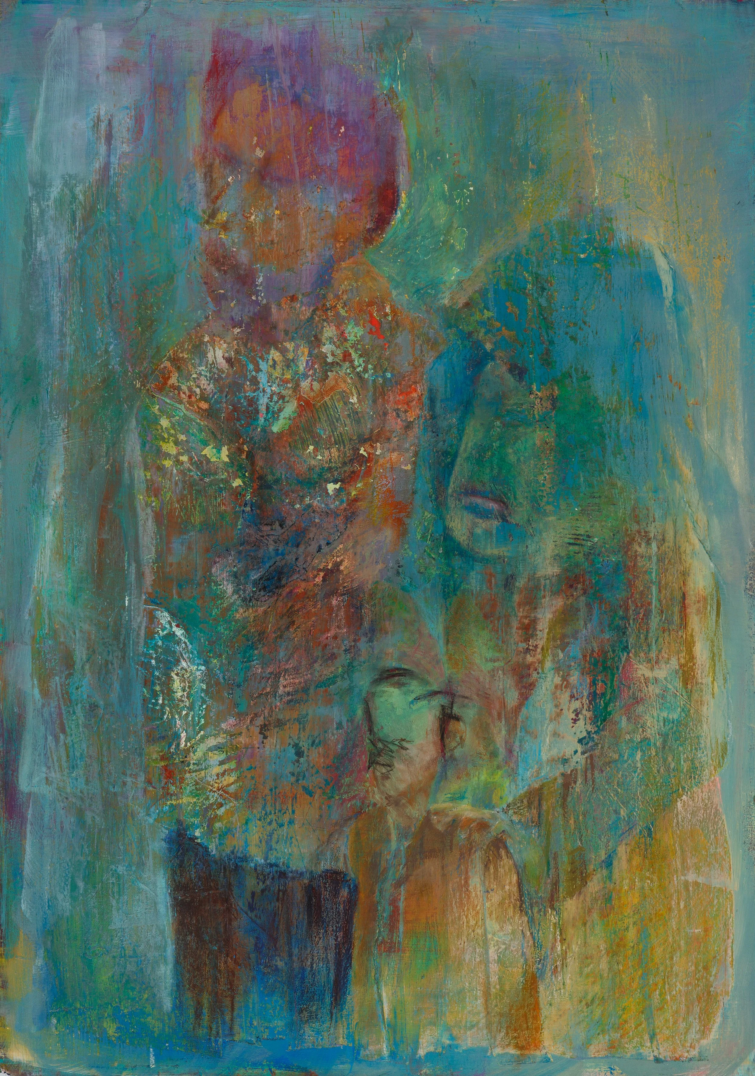 Einschulung 2023 Mischtechnik auf Papier, 100 x 70 cm