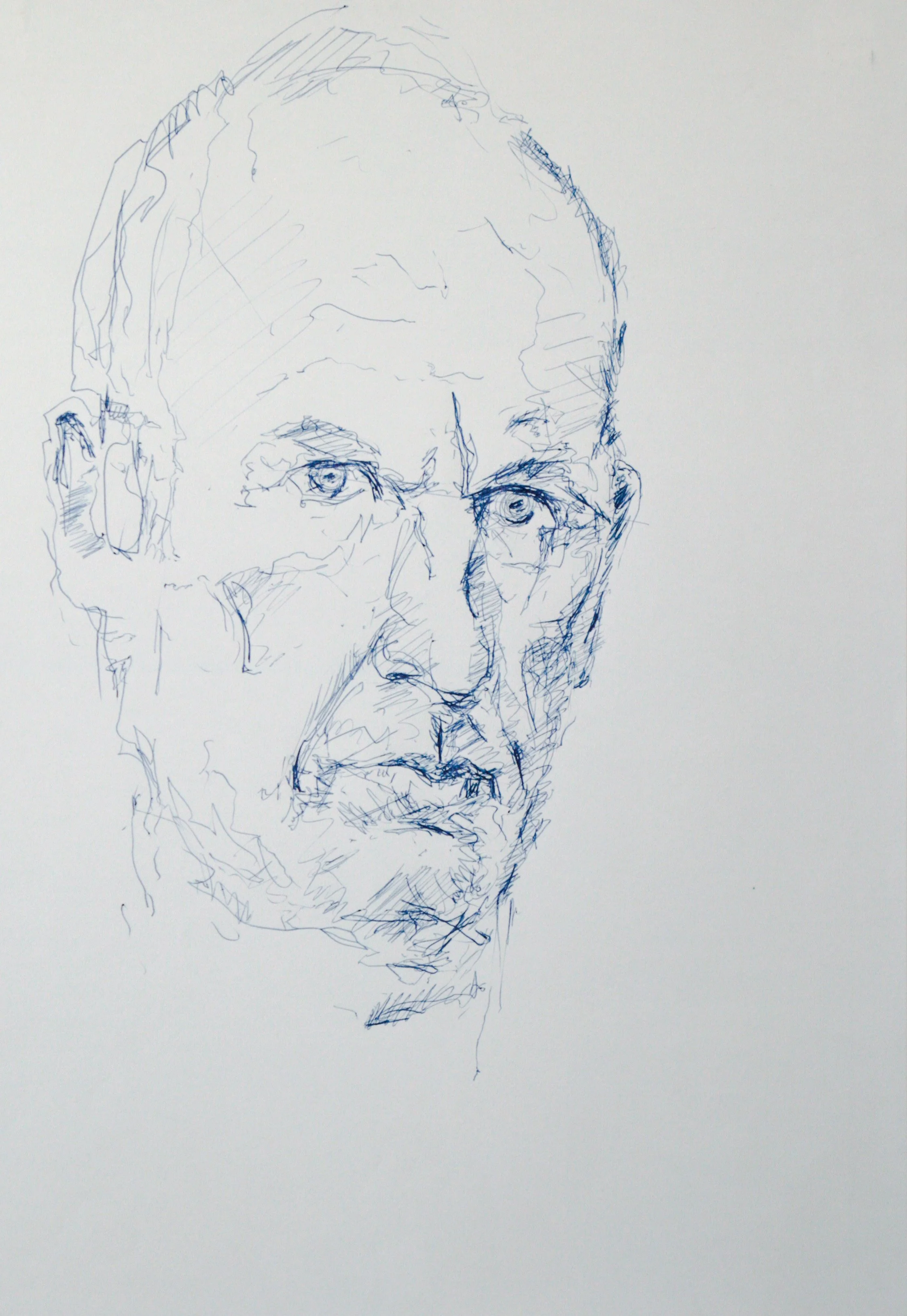 Selbst 2020, Kugelschreiber, Papier, 42 x 29 cm