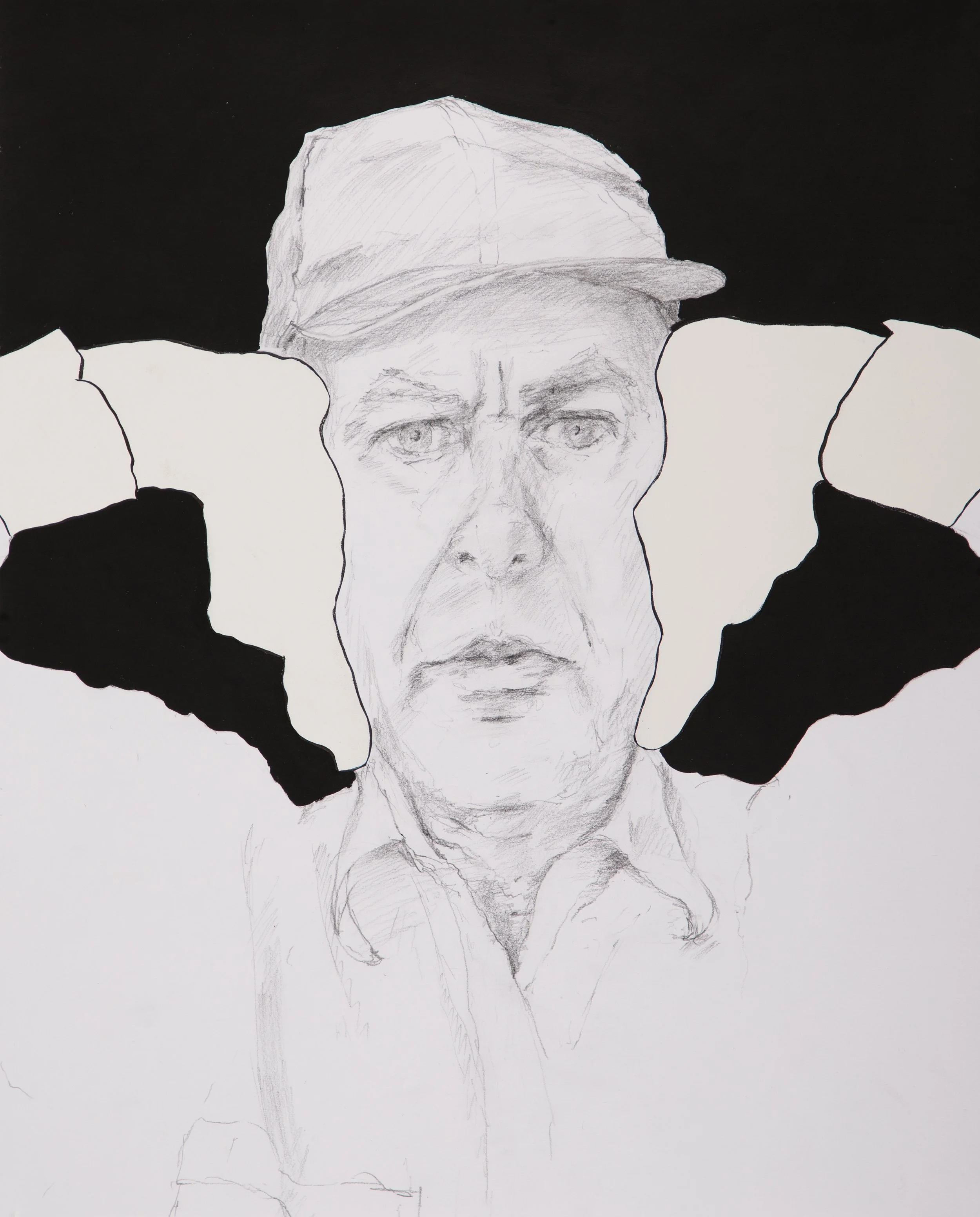 Nixsehenhörensprechen 2 2024, Collage, Papier, 43 x 35 cm