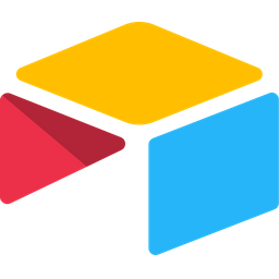 Simplified illustration of a colorful three-dimensional cube with a yellow top, red left side, and blue right side.