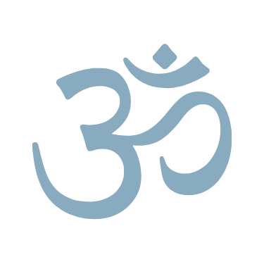 Yoga Om symbol on transparent background.