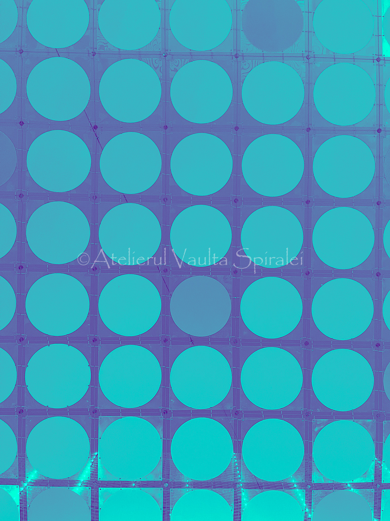 Modular Circles — Teal - Pattern
