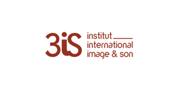 Logo de l'Institut international image & son (3iS) en rouge sur fond noir.